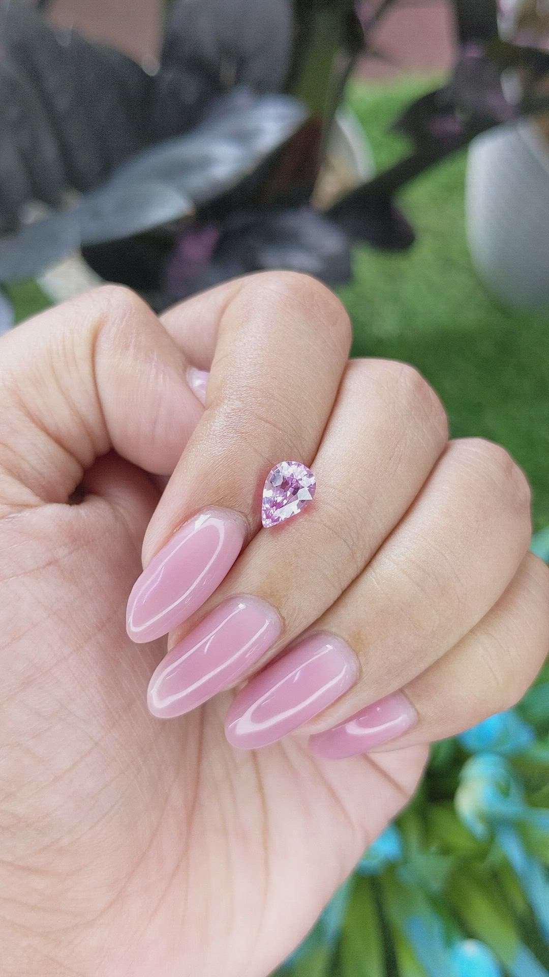 1.31 Ct. Pink Spinel from Madagascar Size Video