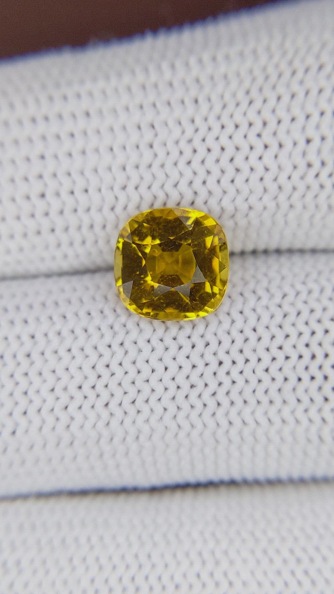 2.45 Ct. Yellow Tourmaline from Tanzania Size Video