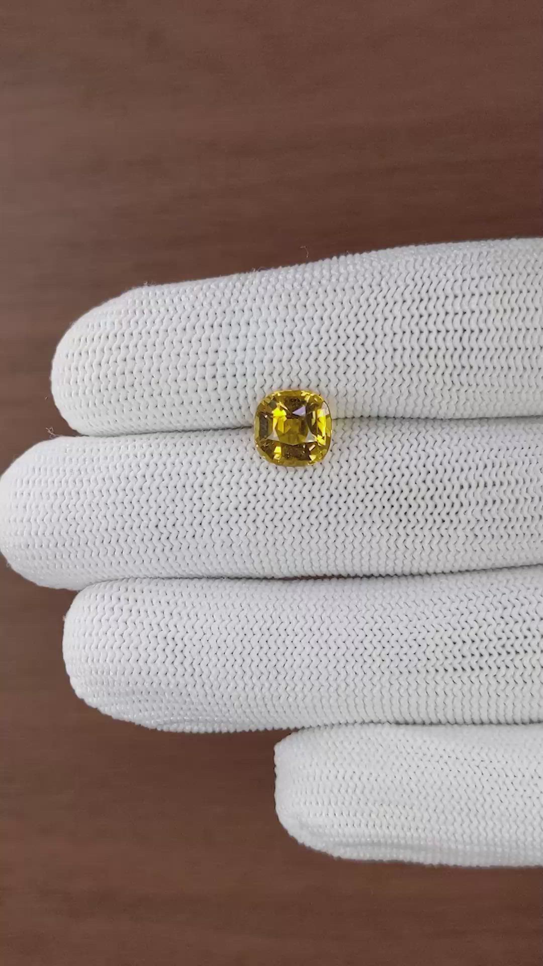2.45 Ct. Yellow Tourmaline from Tanzania Size Video