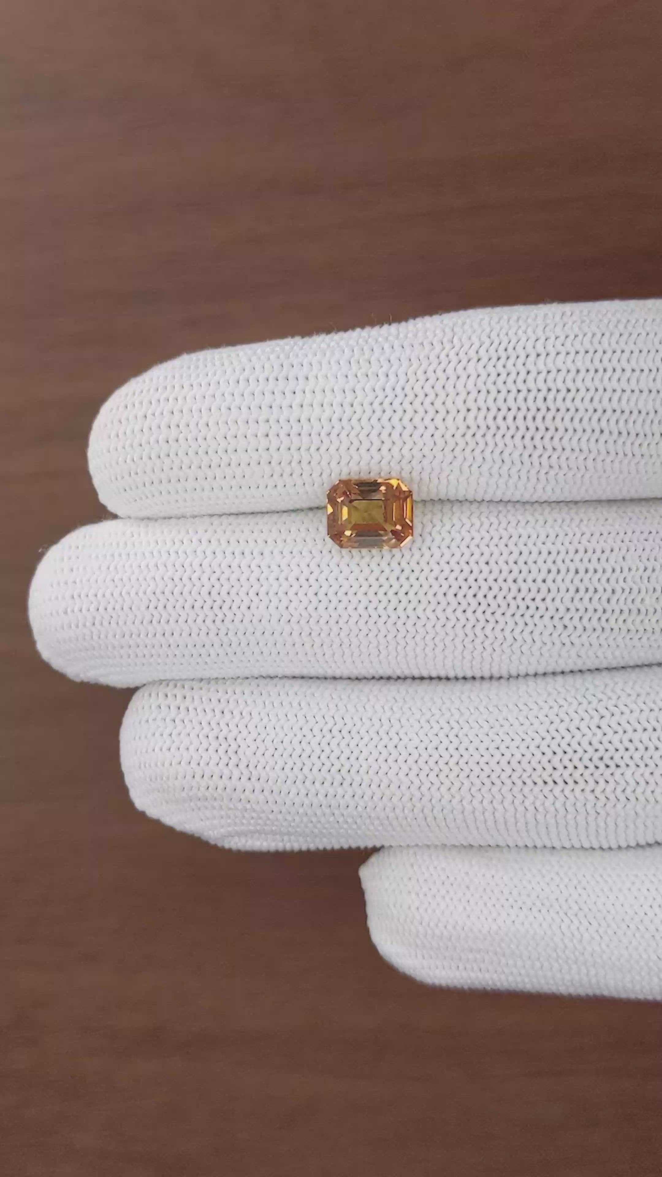 3.19 Ct. Orangish Brown Malaya Garnet from Tanzania Size Video
