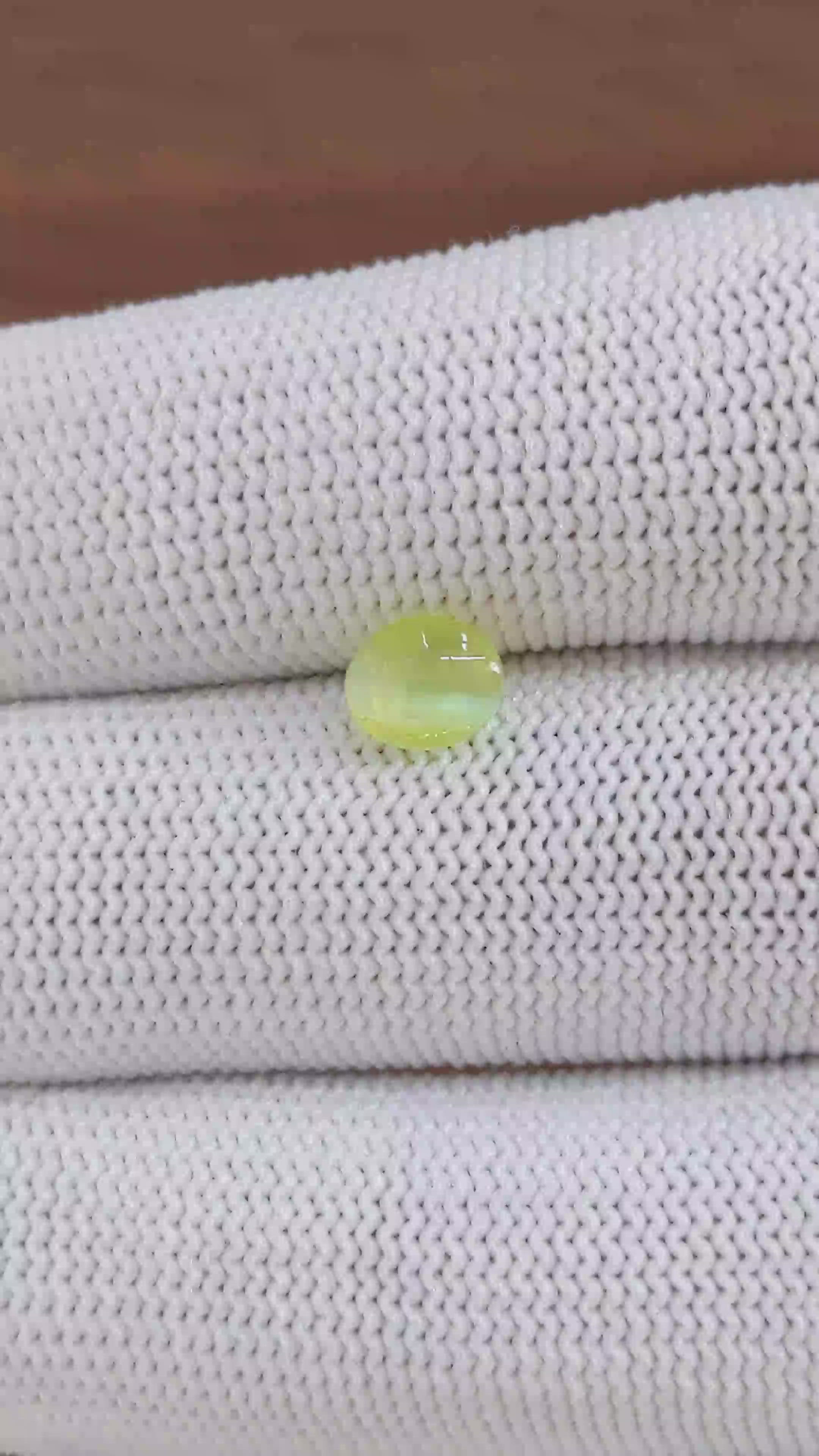 1.35 Ct. Greenish Yellow Cabochon Chrysoberyl from Tanzania Size Video