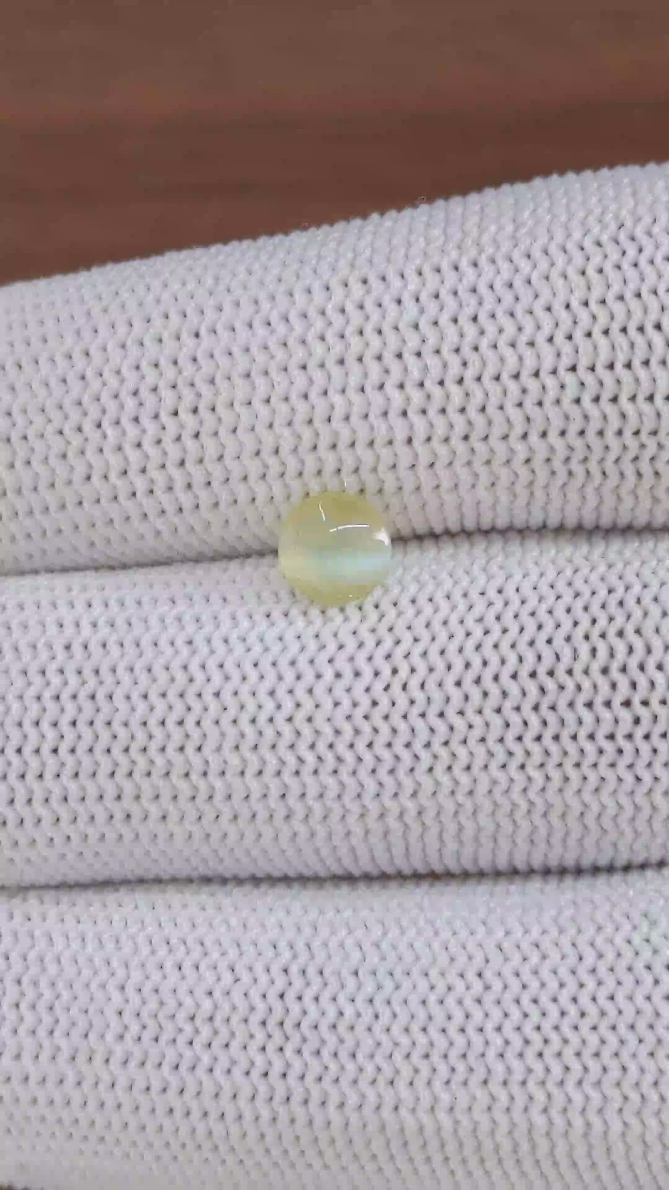 1.03 Ct. Greenish Yellow Cabochon Chrysoberyl from Tanzania Size Video