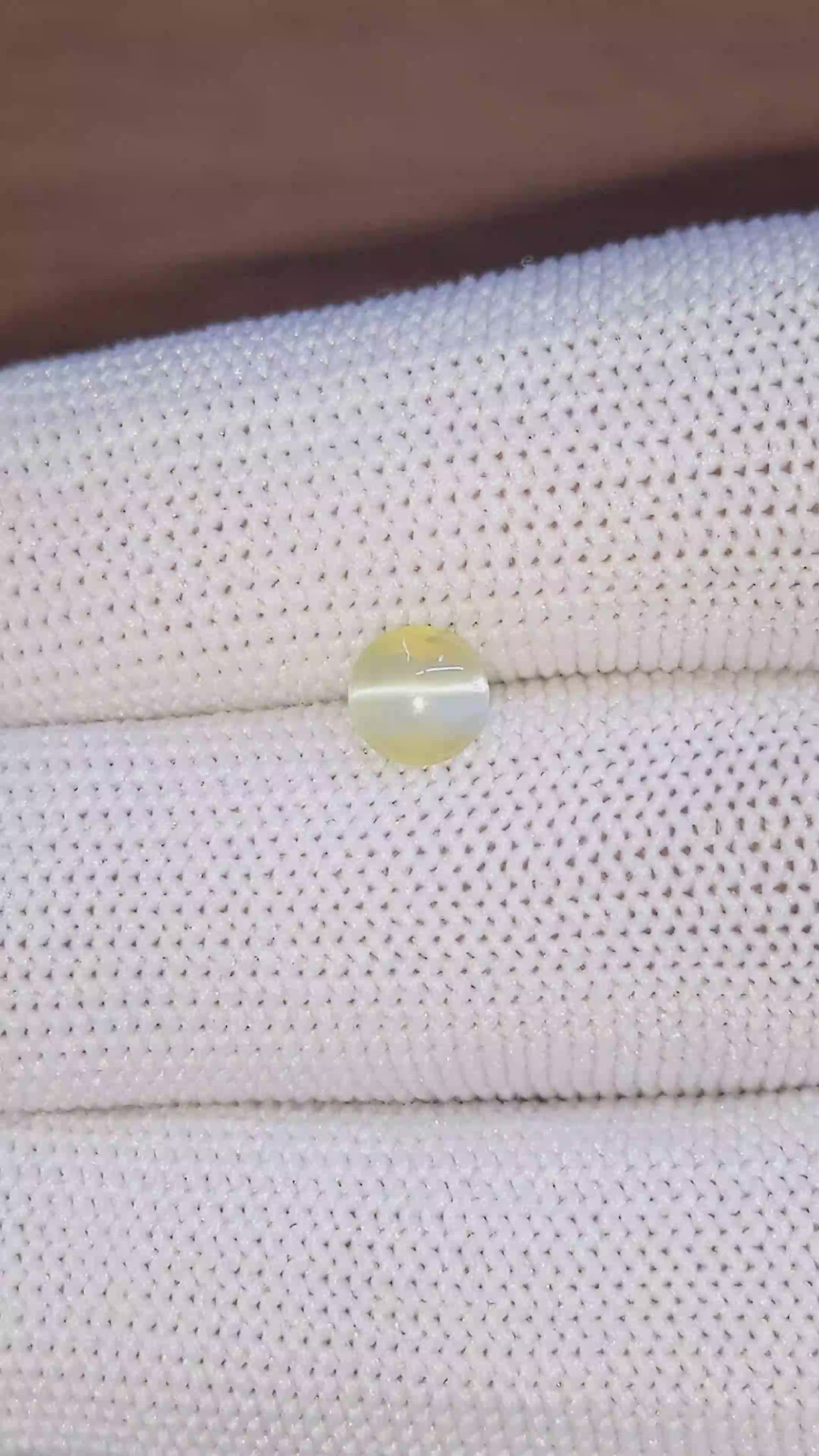 1.03 Ct. Greenish Yellow Cabochon Chrysoberyl from Tanzania Size Video