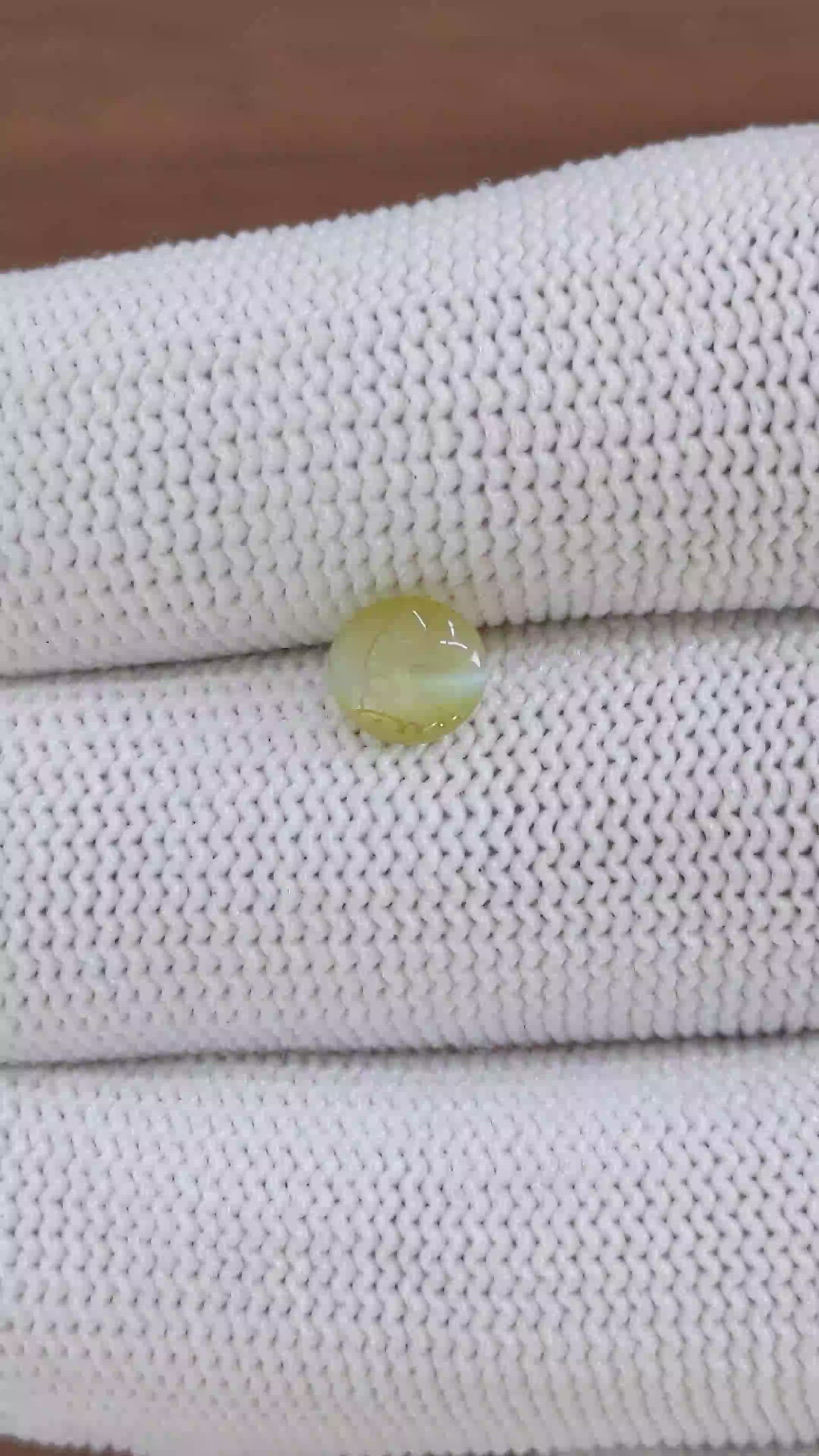 1.30 Ct. Greenish Yellow Cabochon Chrysoberyl from Tanzania Size Video