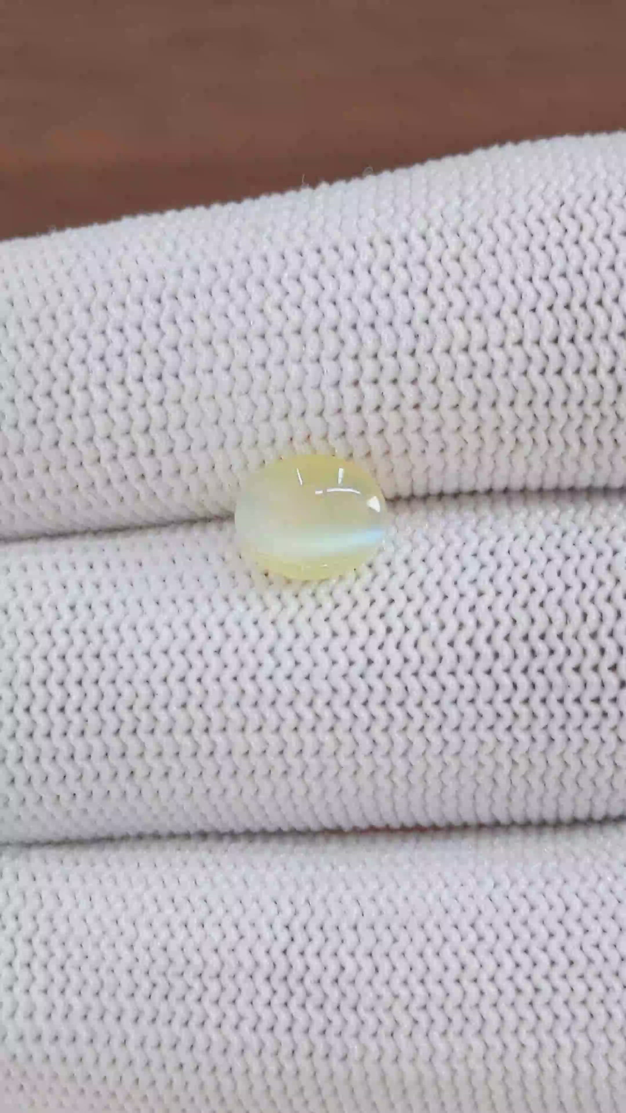 1.80 Ct. Greenish Yellow Cabochon Chrysoberyl from Tanzania Size Video