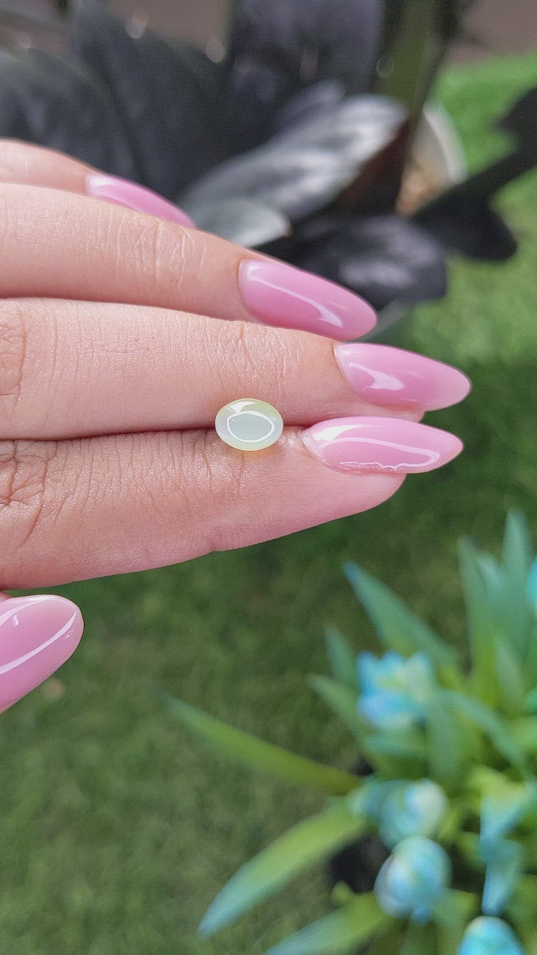 1.82 Ct. Greenish Yellow Cabochon Chrysoberyl from Tanzania Size Video