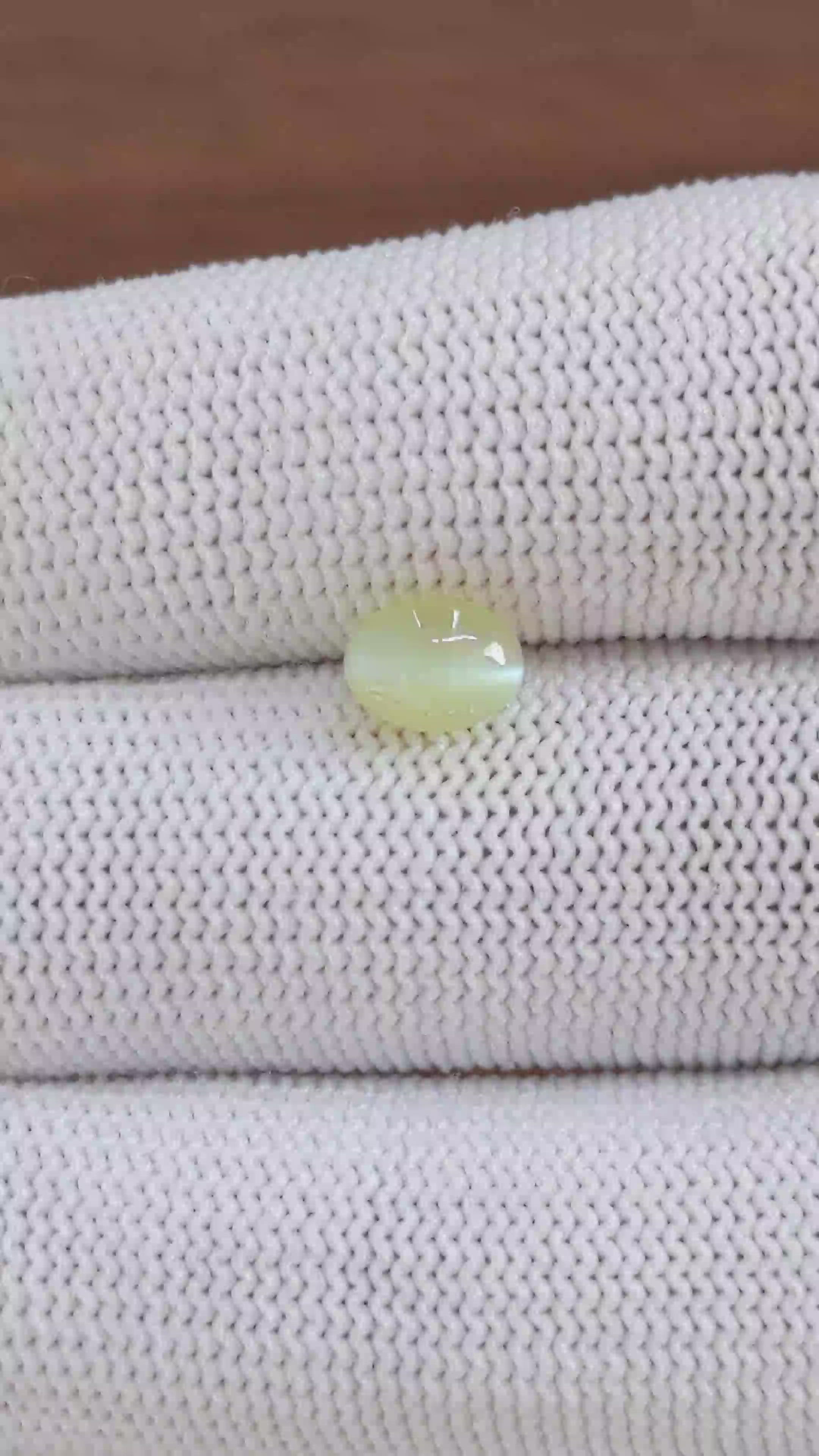 1.82 Ct. Greenish Yellow Cabochon Chrysoberyl from Tanzania Size Video