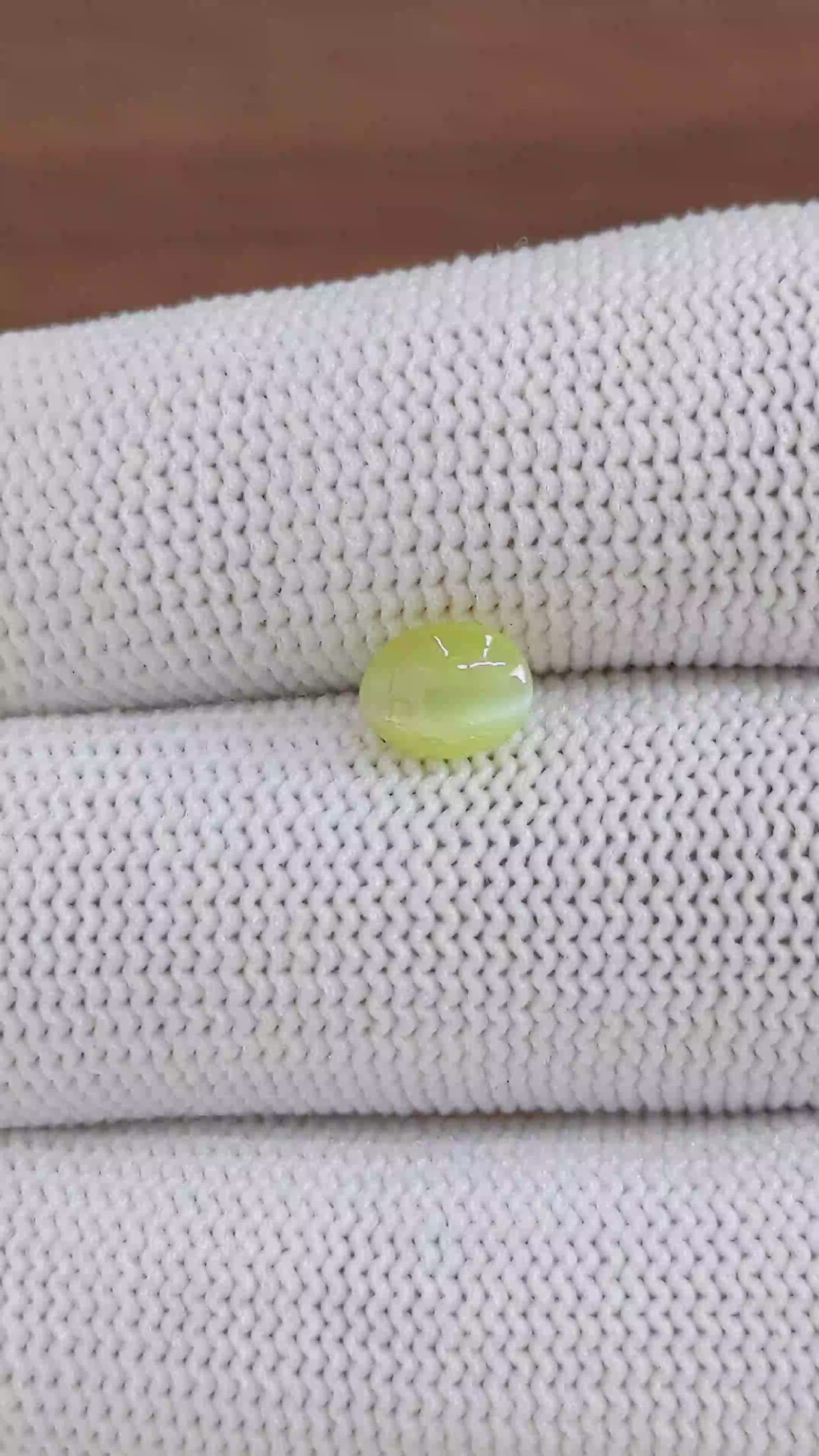 1.43 Ct. Greenish Yellow Cabochon Chrysoberyl from Tanzania Size Video