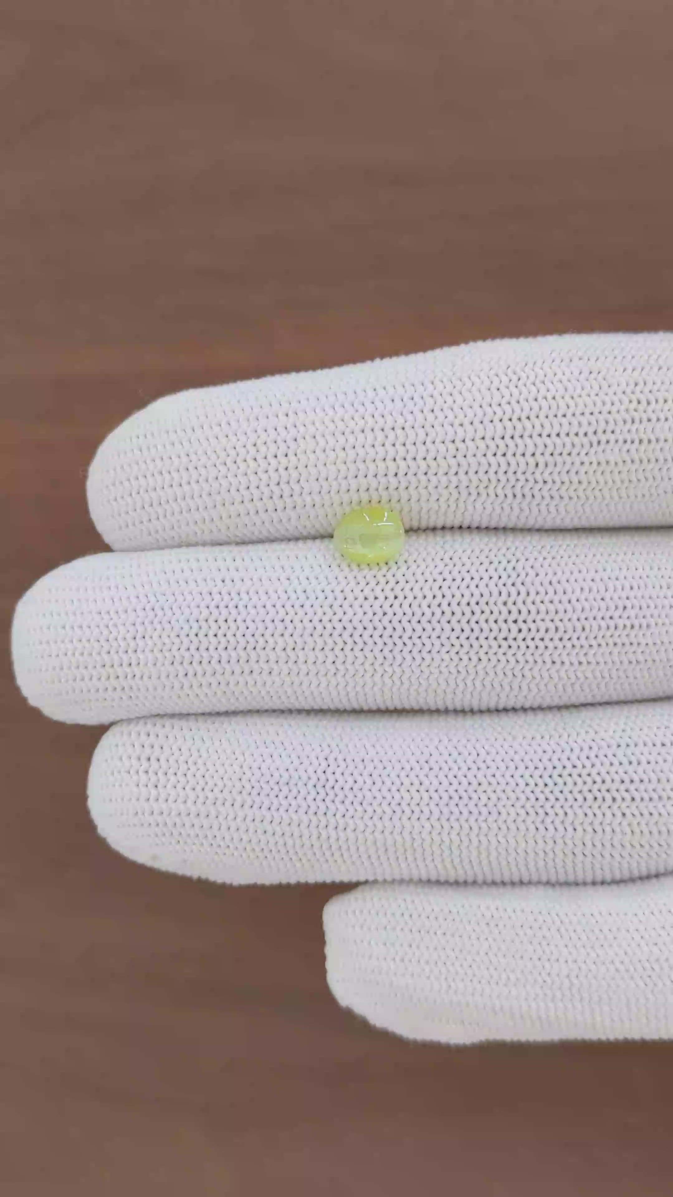 1.43 Ct. Greenish Yellow Cabochon Chrysoberyl from Tanzania Size Video