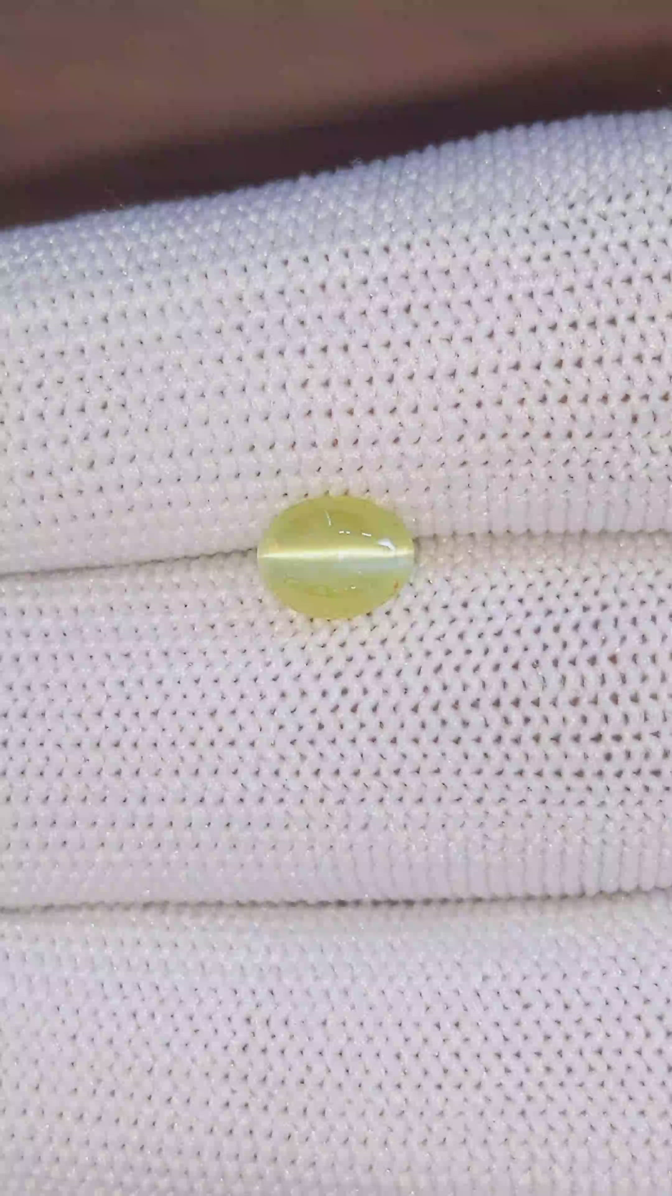 1.63 Ct. Greenish Yellow Cabochon Chrysoberyl from Tanzania Size Video