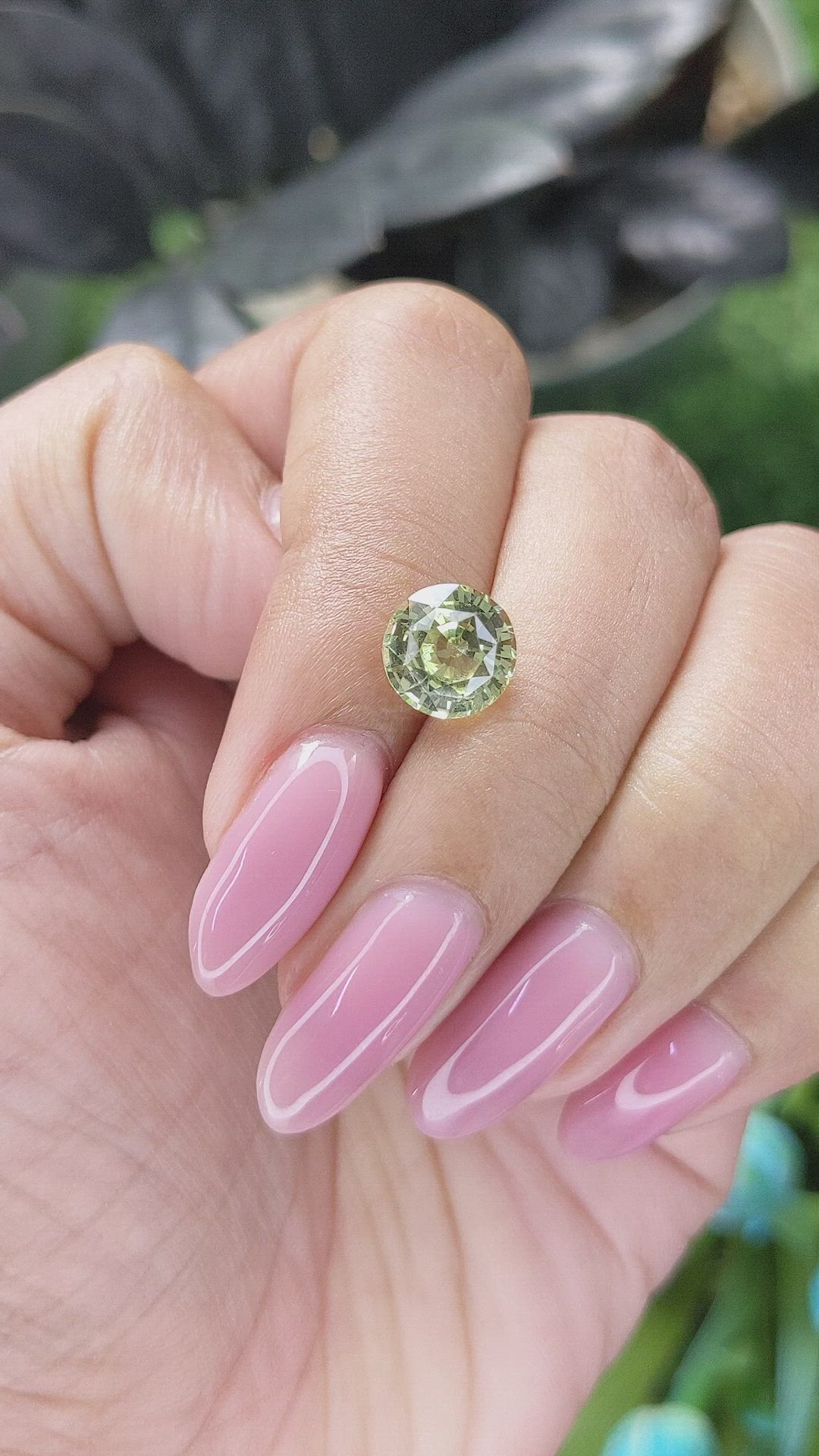 2.84 Ct. Yellowish Green Chrysoberyl from Tanzania Size Video