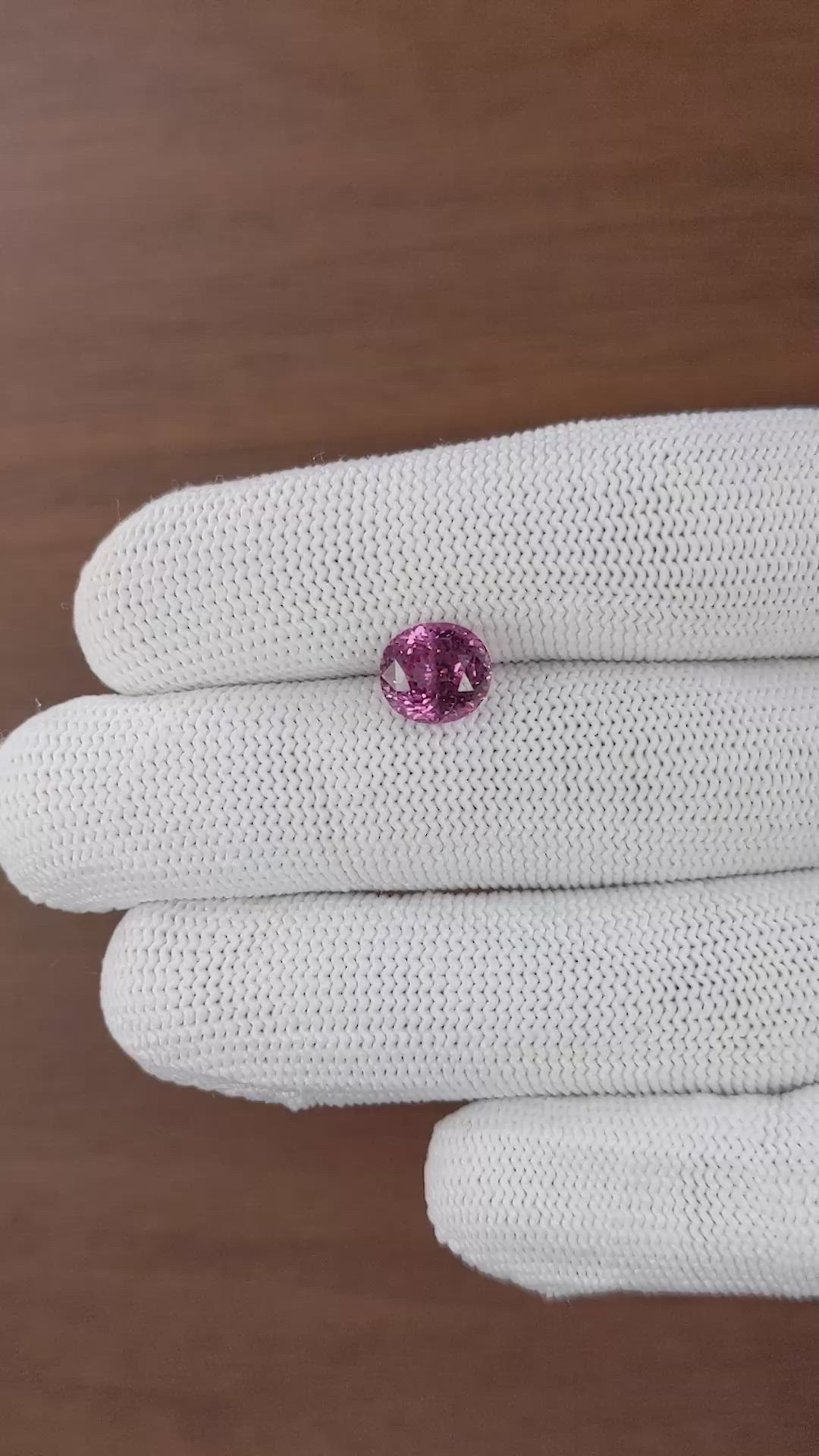 3.10 Ct. Pinkish Purple Garnet from Tanzania Size Video