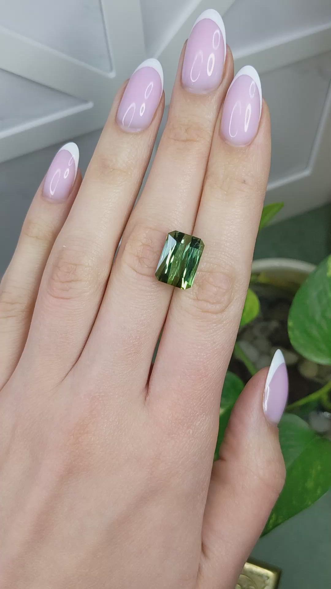 9.44 Ct. Green Tourmaline from Africa Size Video