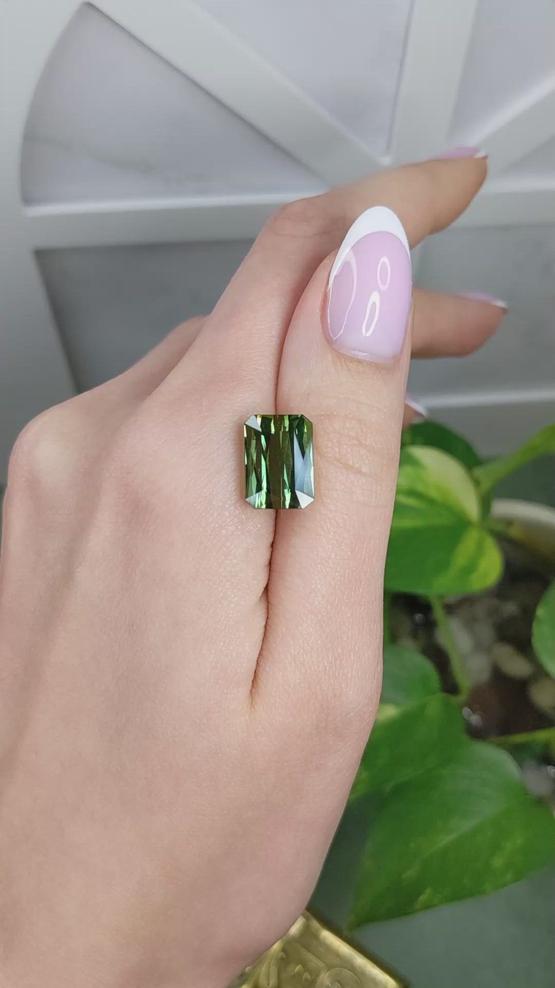 9.44 Ct. Green Tourmaline from Africa Size Video