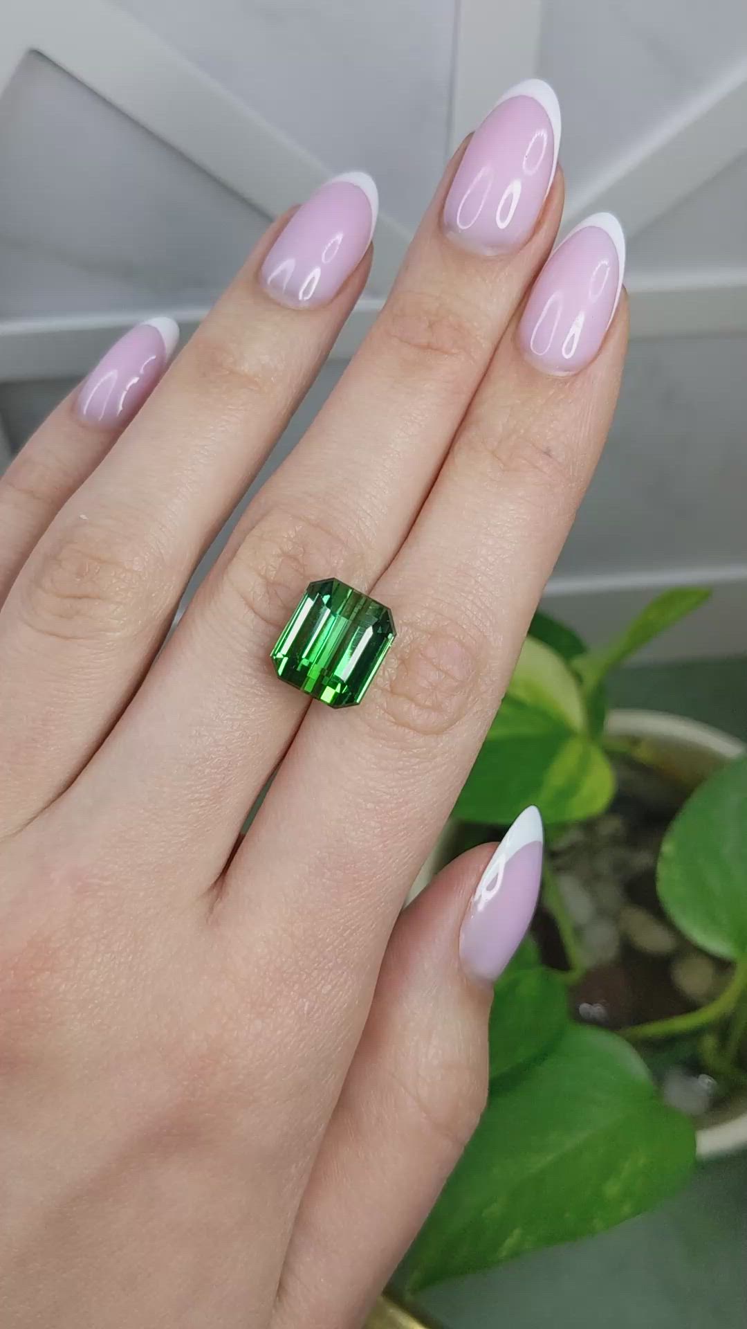10.91 Ct. Green Tourmaline from Africa Size Video