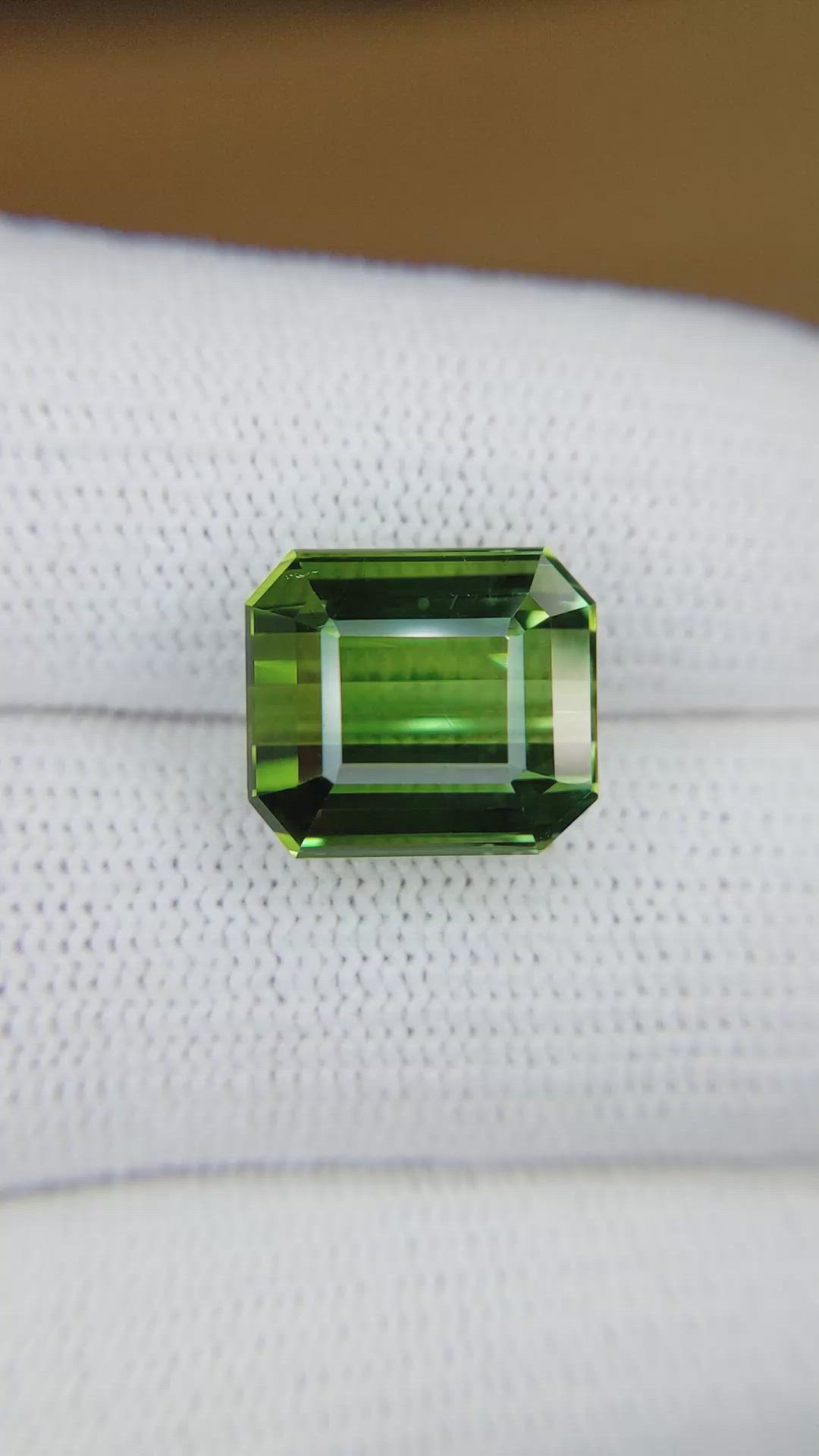 10.91 Ct. Green Tourmaline from Africa Size Video