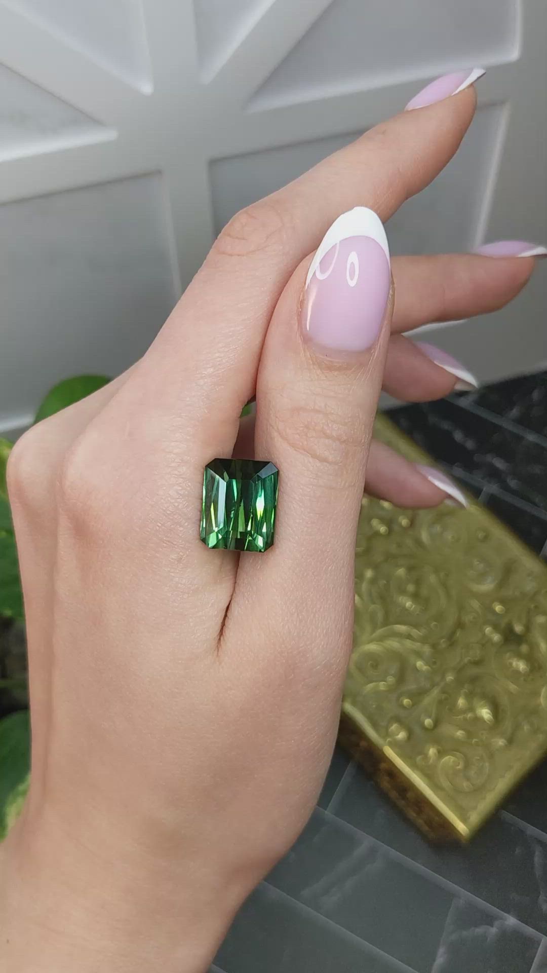 17.11 Ct. Green Tourmaline from Africa Size Video