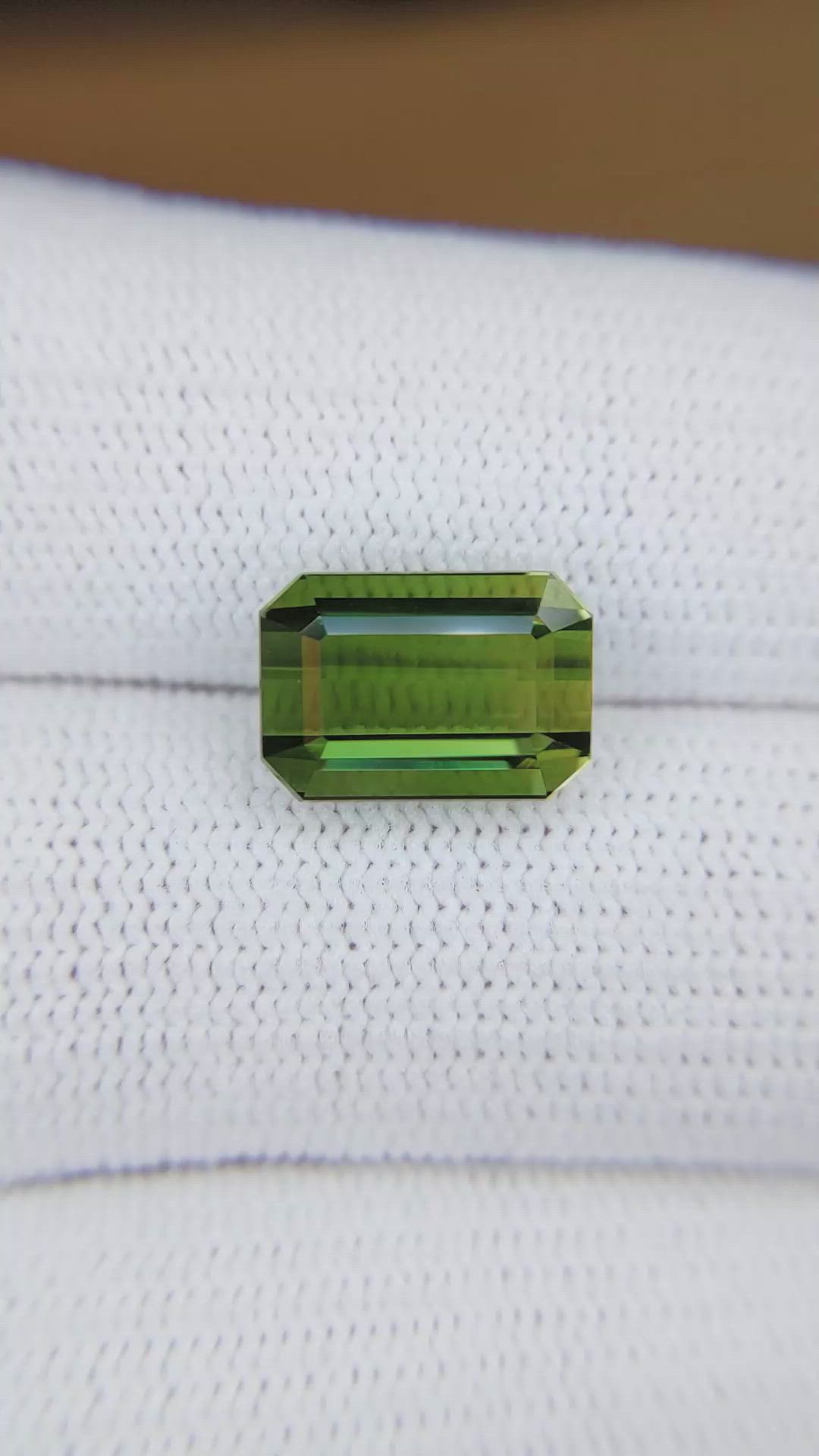 5.99 Ct. Yellowish Green Tourmaline from Africa Size Video