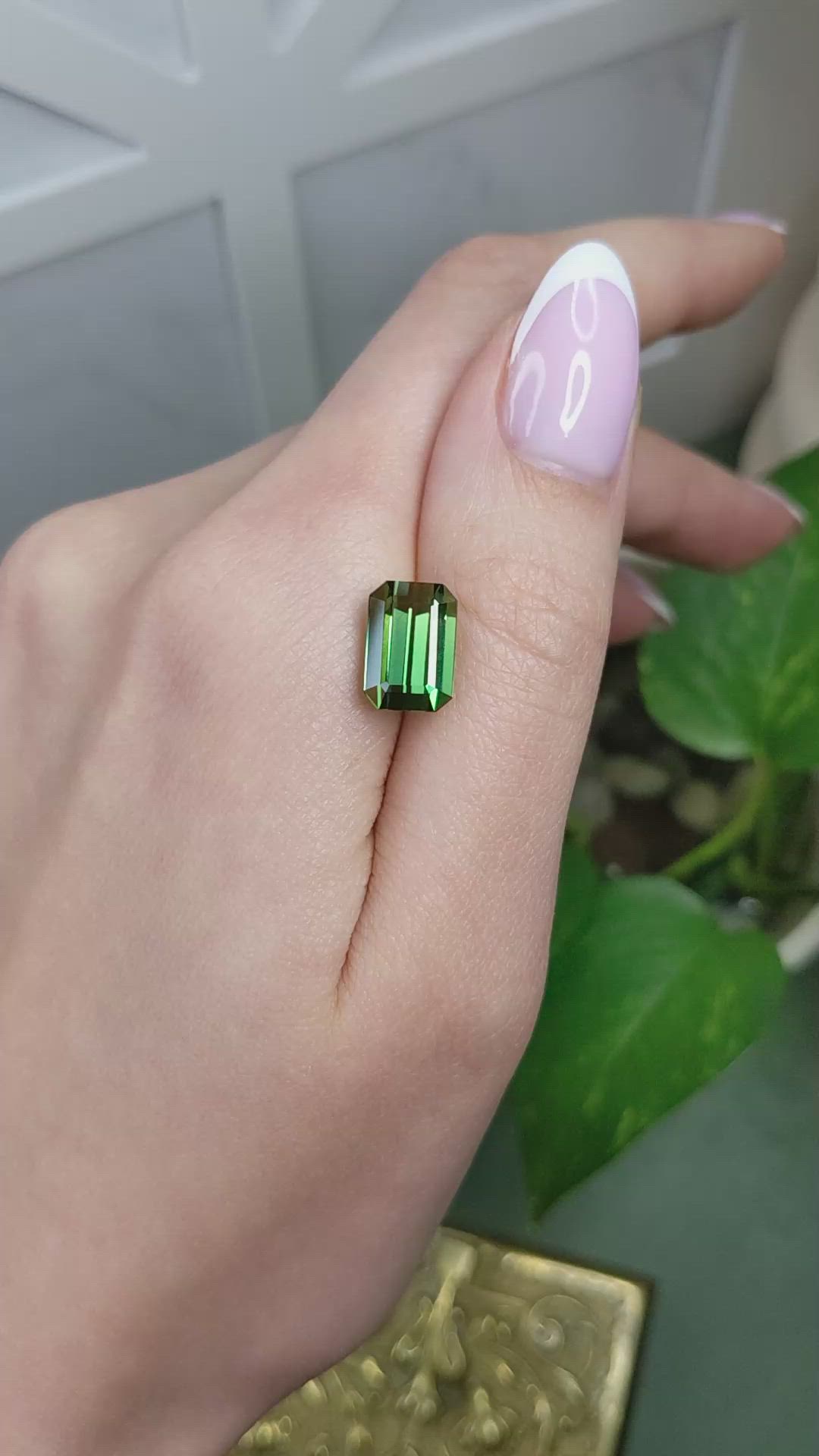 5.99 Ct. Yellowish Green Tourmaline from Africa Size Video