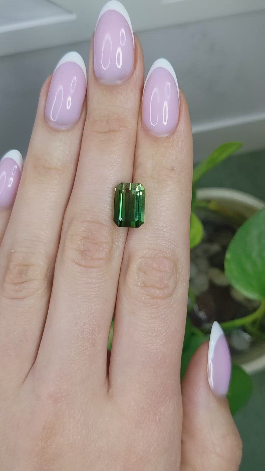 5.99 Ct. Yellowish Green Tourmaline from Africa Size Video