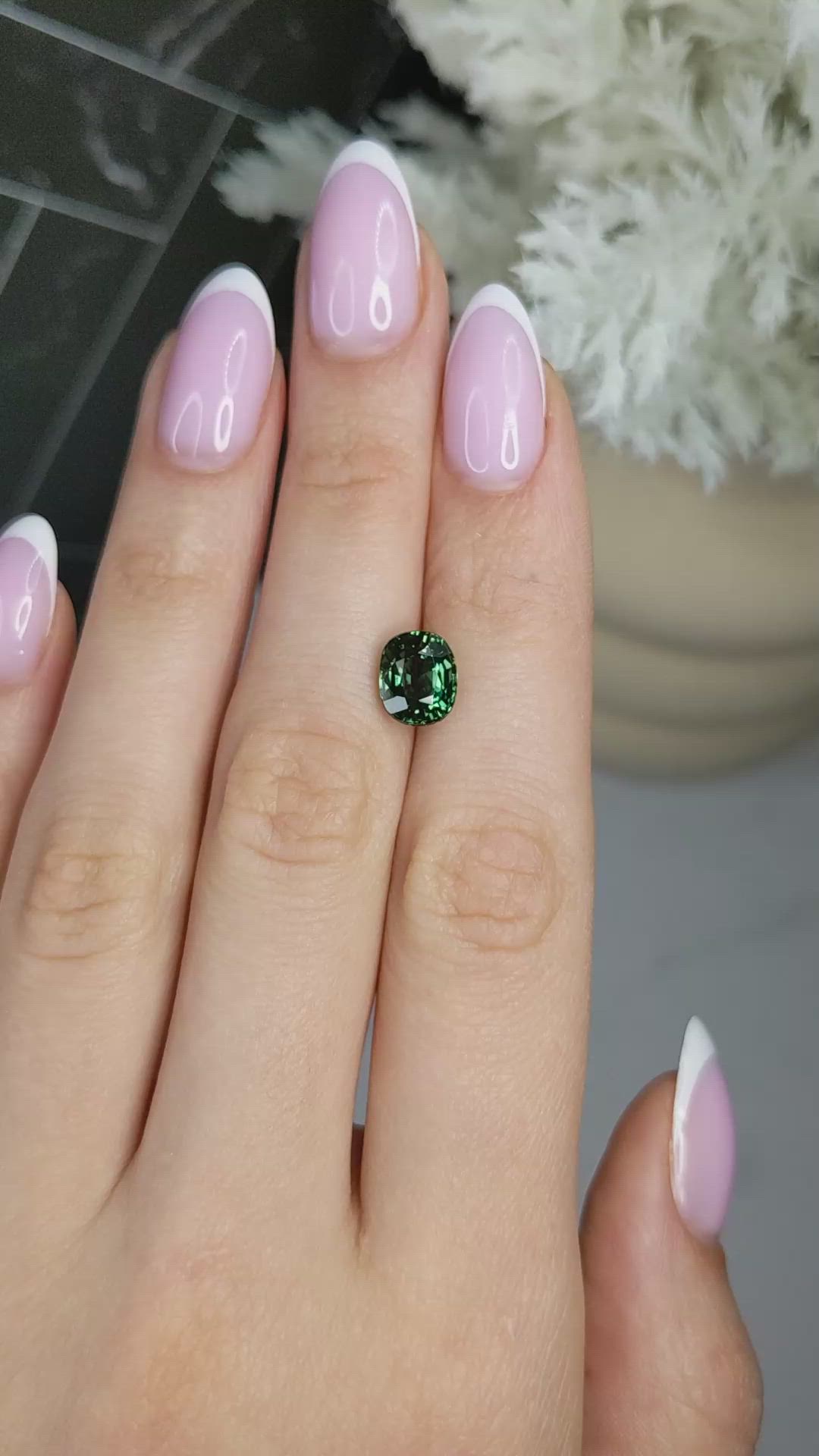 2.64 Ct. Green Tourmaline from Africa Size Video