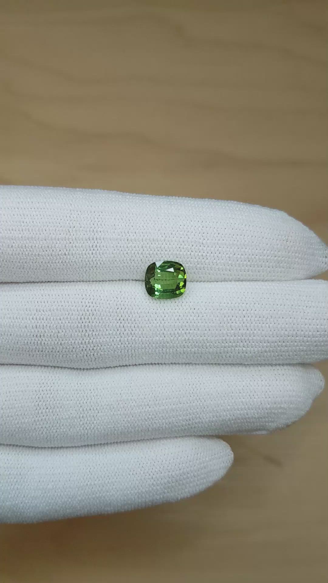 2.86 Ct. Green Tourmaline from Africa Size Video