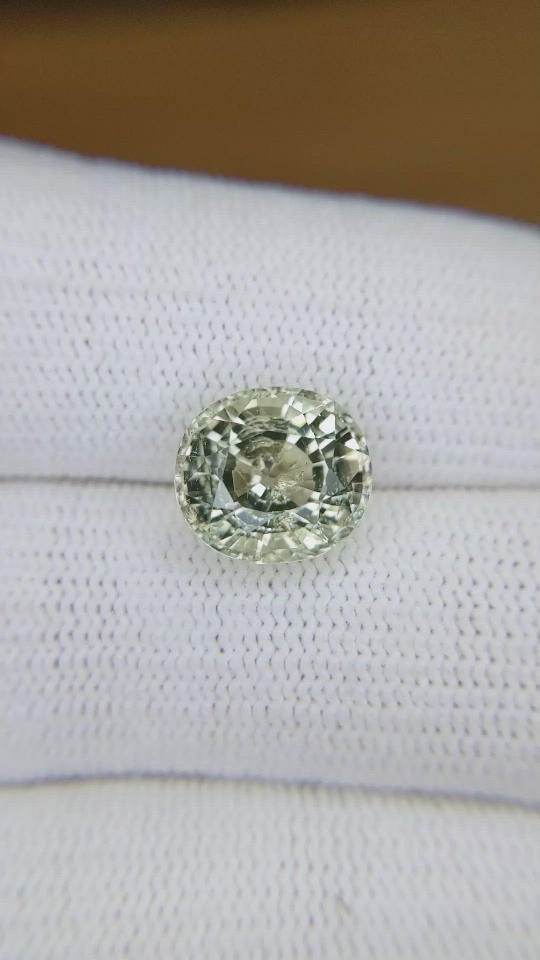 4.72 Ct. Yellowish Green Tourmaline from Africa Size Video