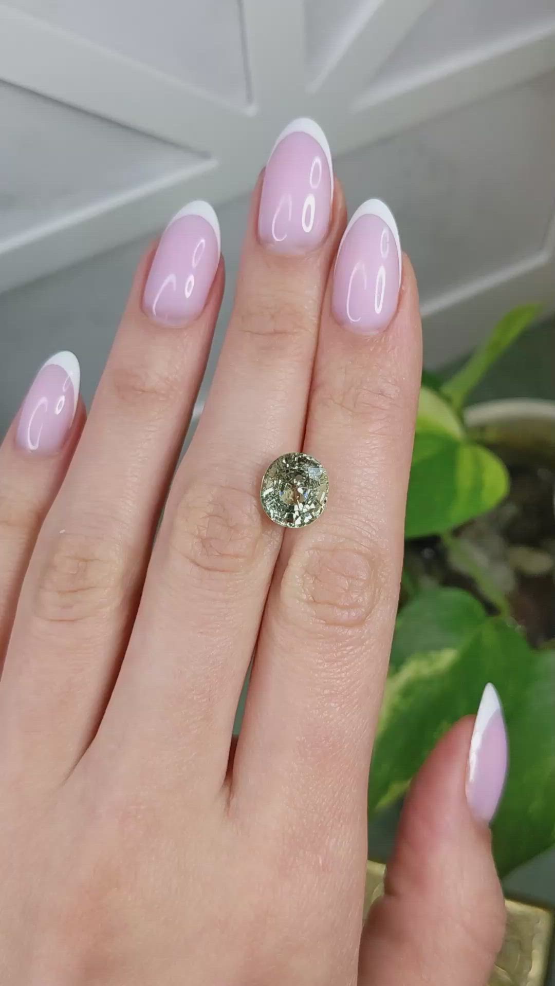 4.72 Ct. Yellowish Green Tourmaline from Africa Size Video