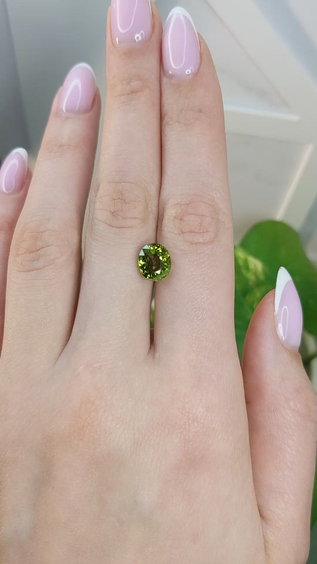 3.02 Ct. Green Tourmaline from Africa Size Video