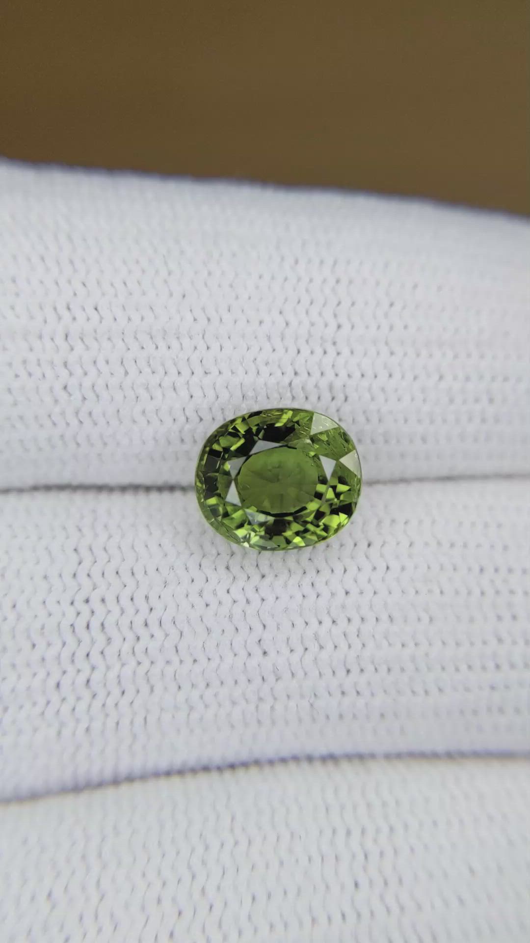 3.02 Ct. Green Tourmaline from Africa Size Video