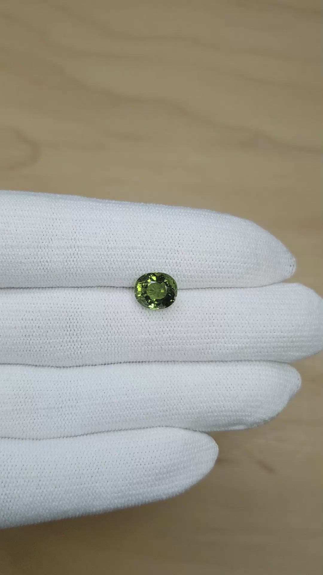 3.02 Ct. Green Tourmaline from Africa Size Video