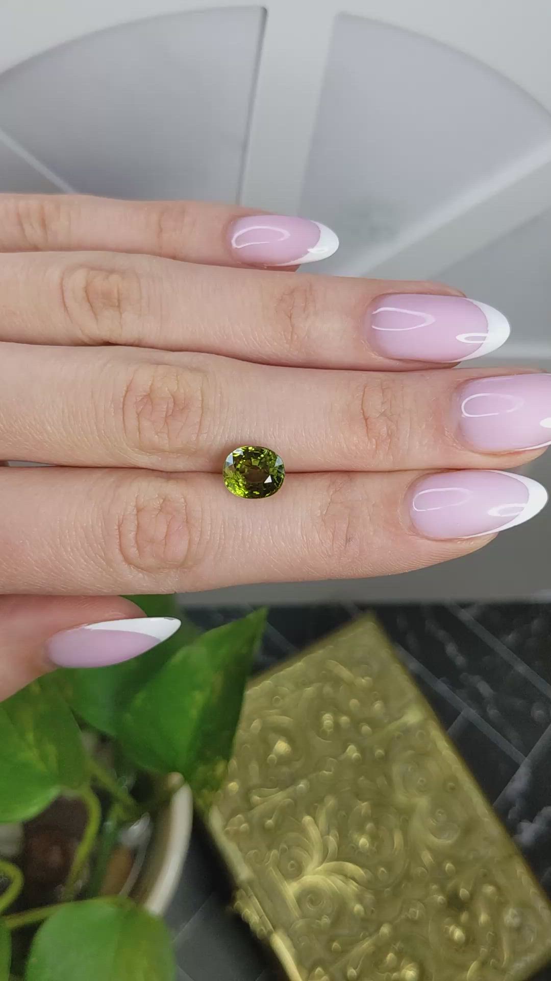 3.02 Ct. Green Tourmaline from Africa Size Video