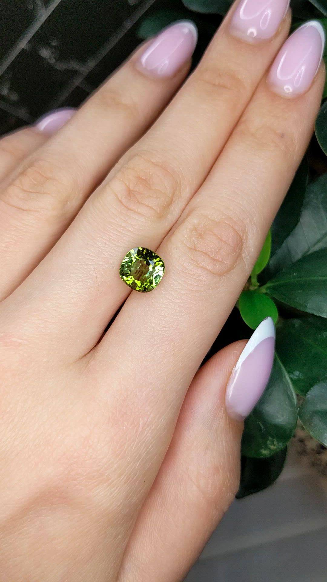 3.81 Ct. Green Tourmaline from Africa Size Video