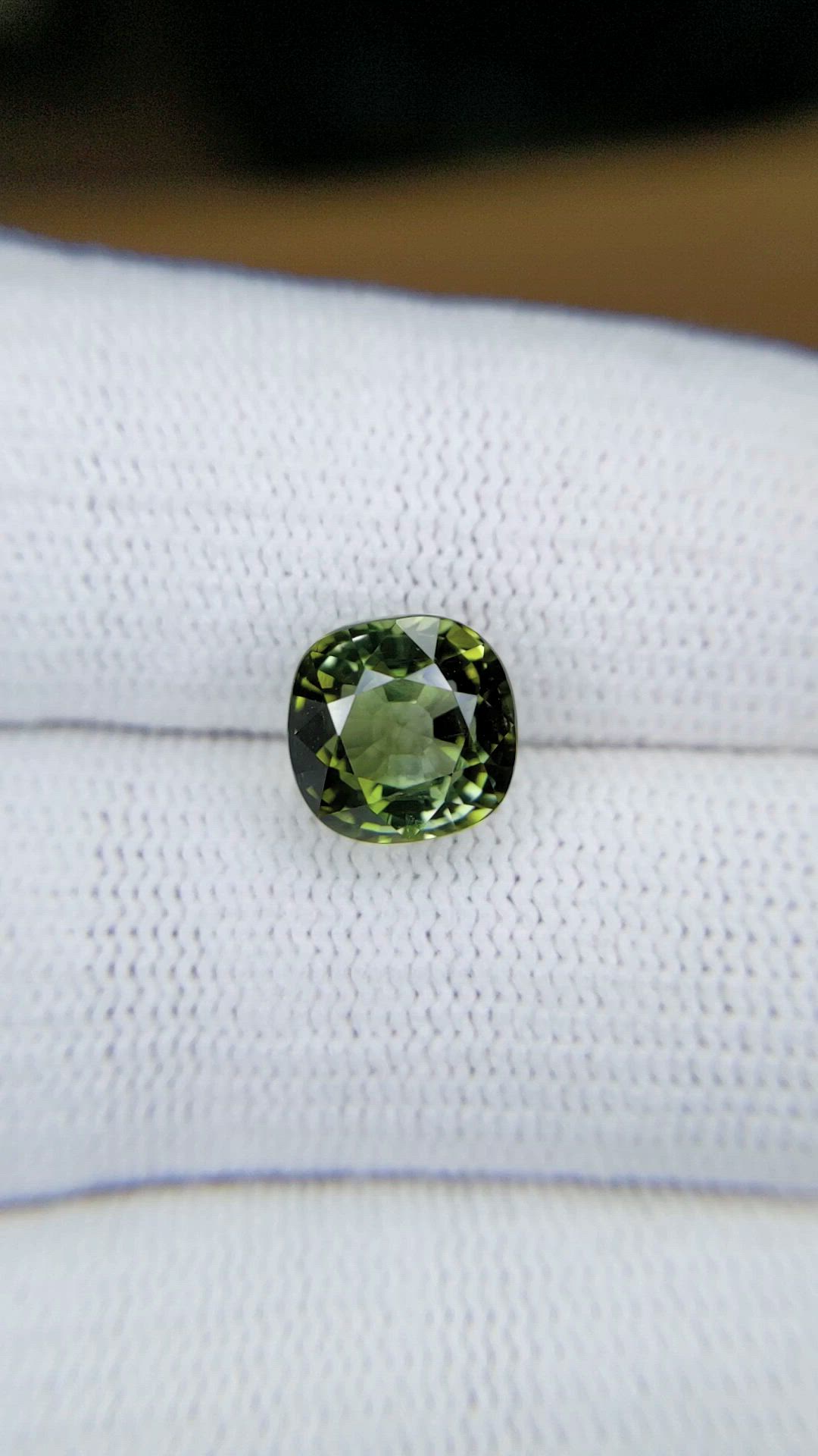 3.81 Ct. Green Tourmaline from Africa Size Video