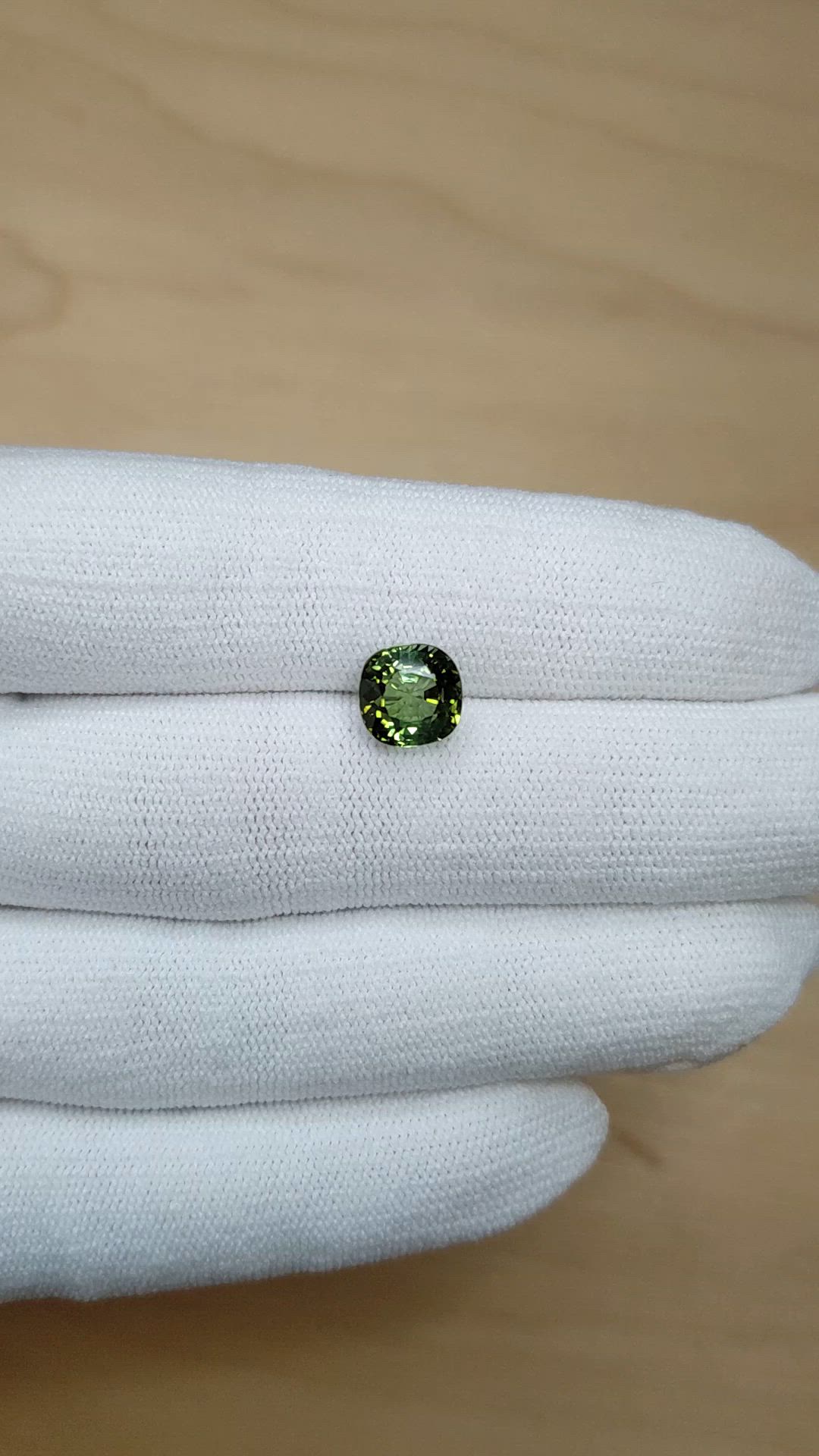 3.81 Ct. Green Tourmaline from Africa Size Video