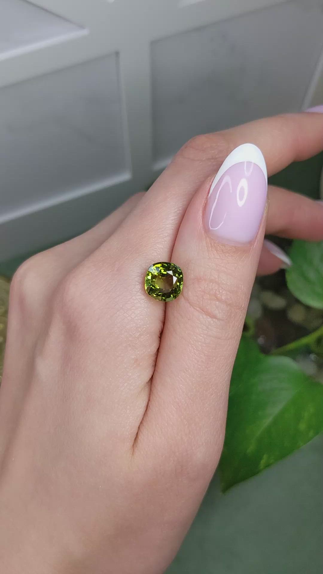 3.32 Ct. Yellowish Green Tourmaline from Africa Size Video