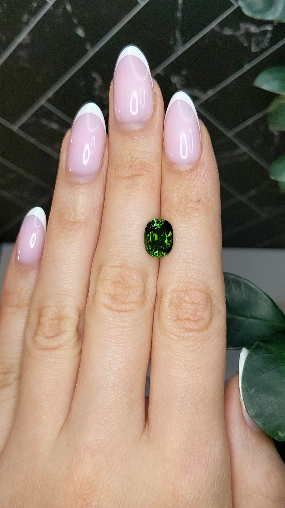 3.57 Ct. Green Tourmaline from Africa Size Video