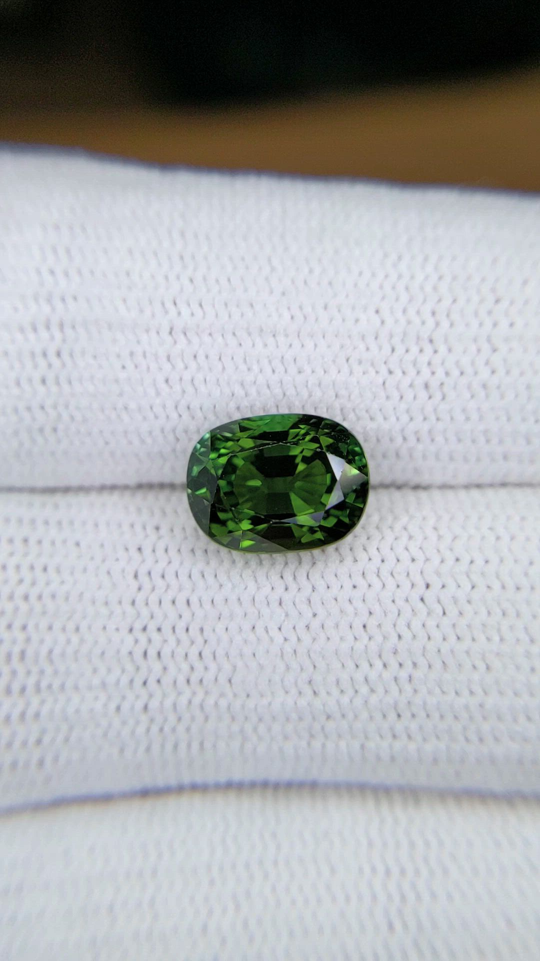 3.57 Ct. Green Tourmaline from Africa Size Video