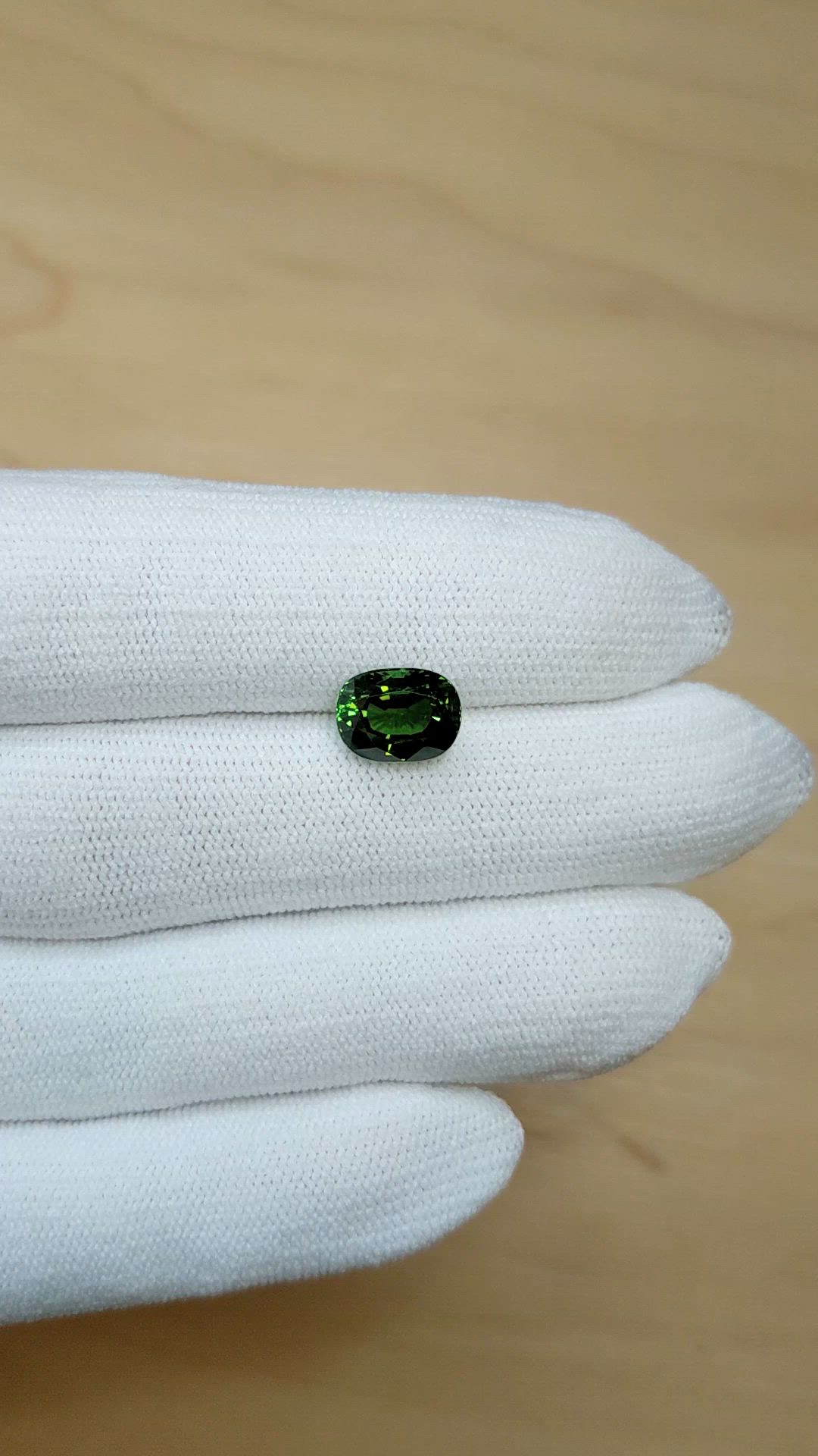 3.57 Ct. Green Tourmaline from Africa Size Video