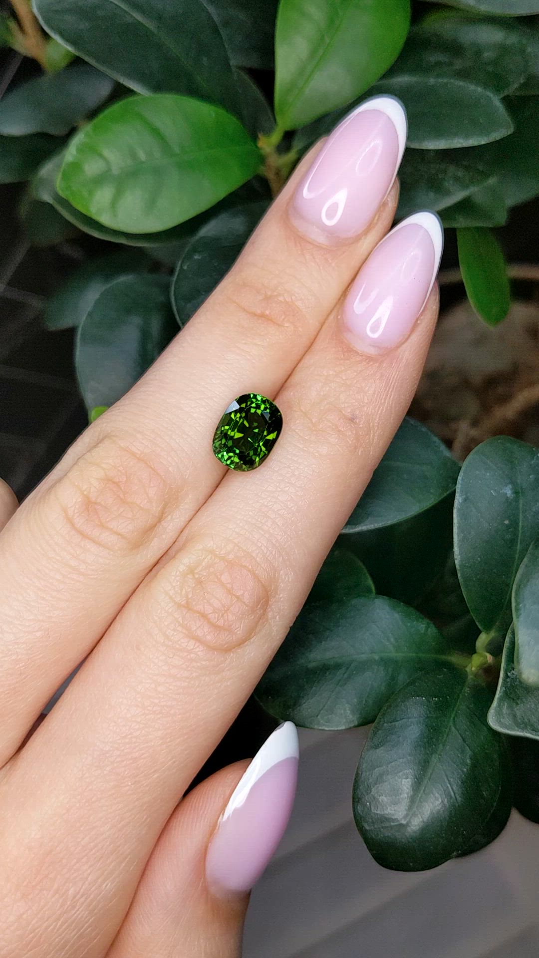 3.57 Ct. Green Tourmaline from Africa Size Video