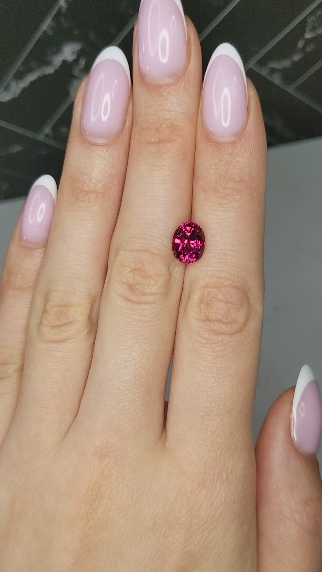 2.79 Ct. Purplish Pink Tourmaline from Africa Size Video