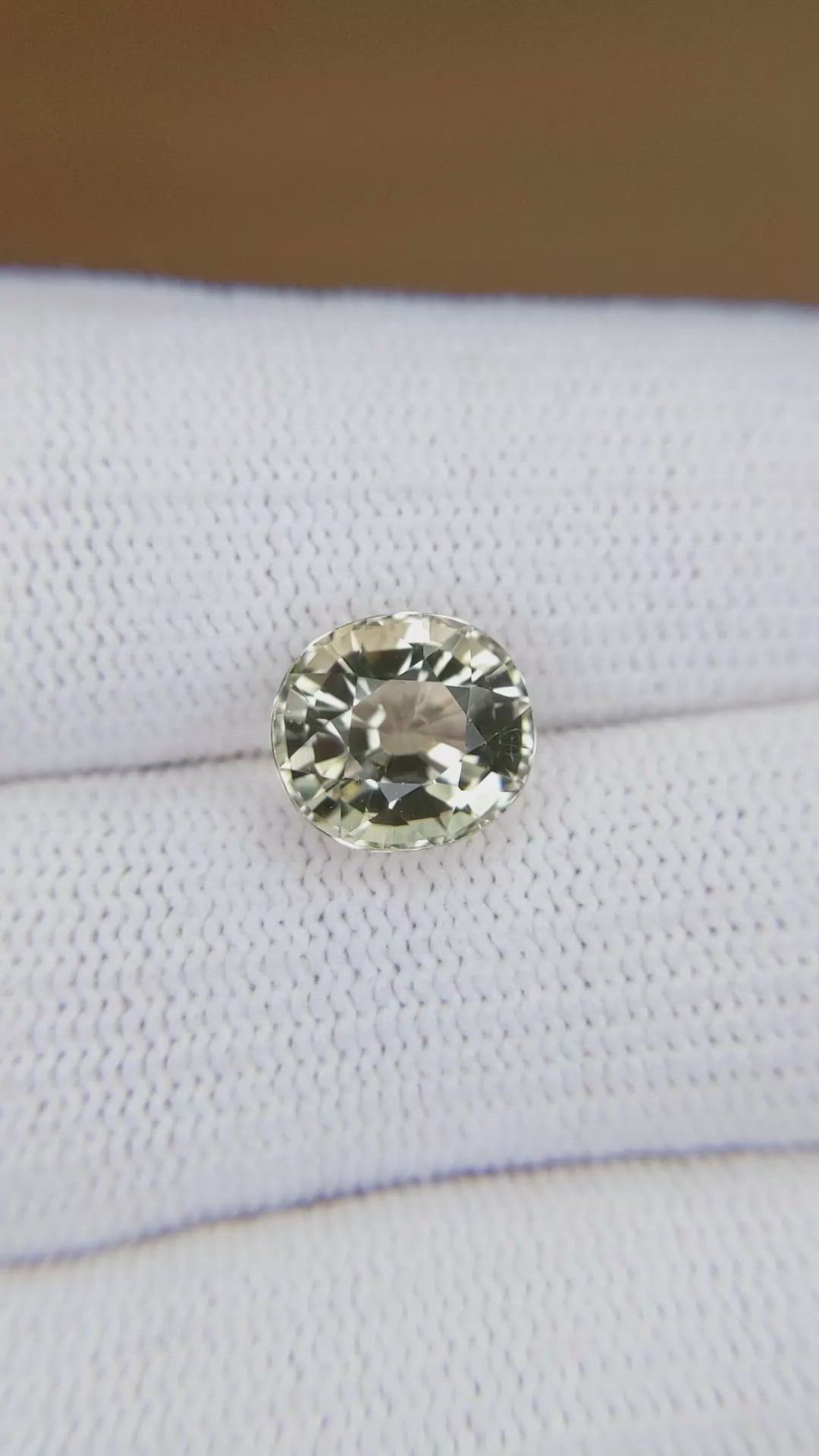 3.61 Ct. Yellowish Green Tourmaline from Africa Size Video