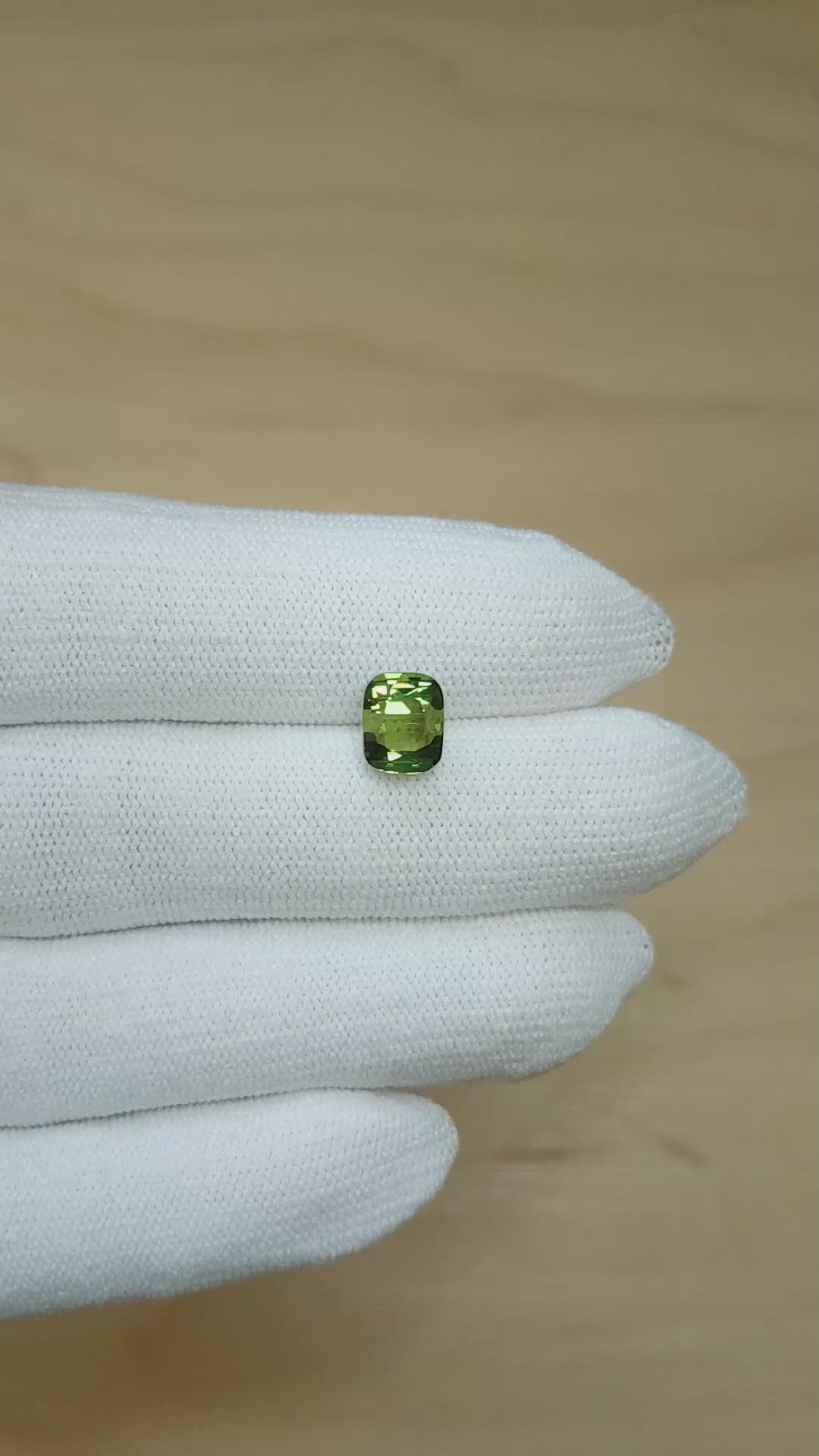 3.11 Ct. Yellowish Green Tourmaline from Africa Size Video