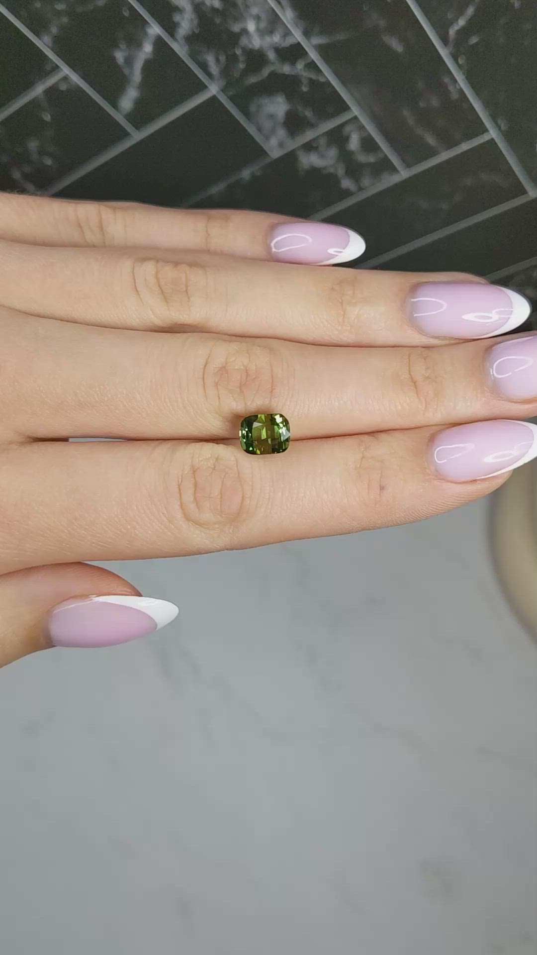 3.11 Ct. Yellowish Green Tourmaline from Africa Size Video