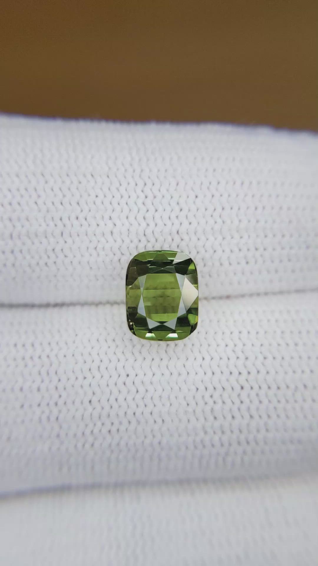 3.11 Ct. Yellowish Green Tourmaline from Africa Size Video