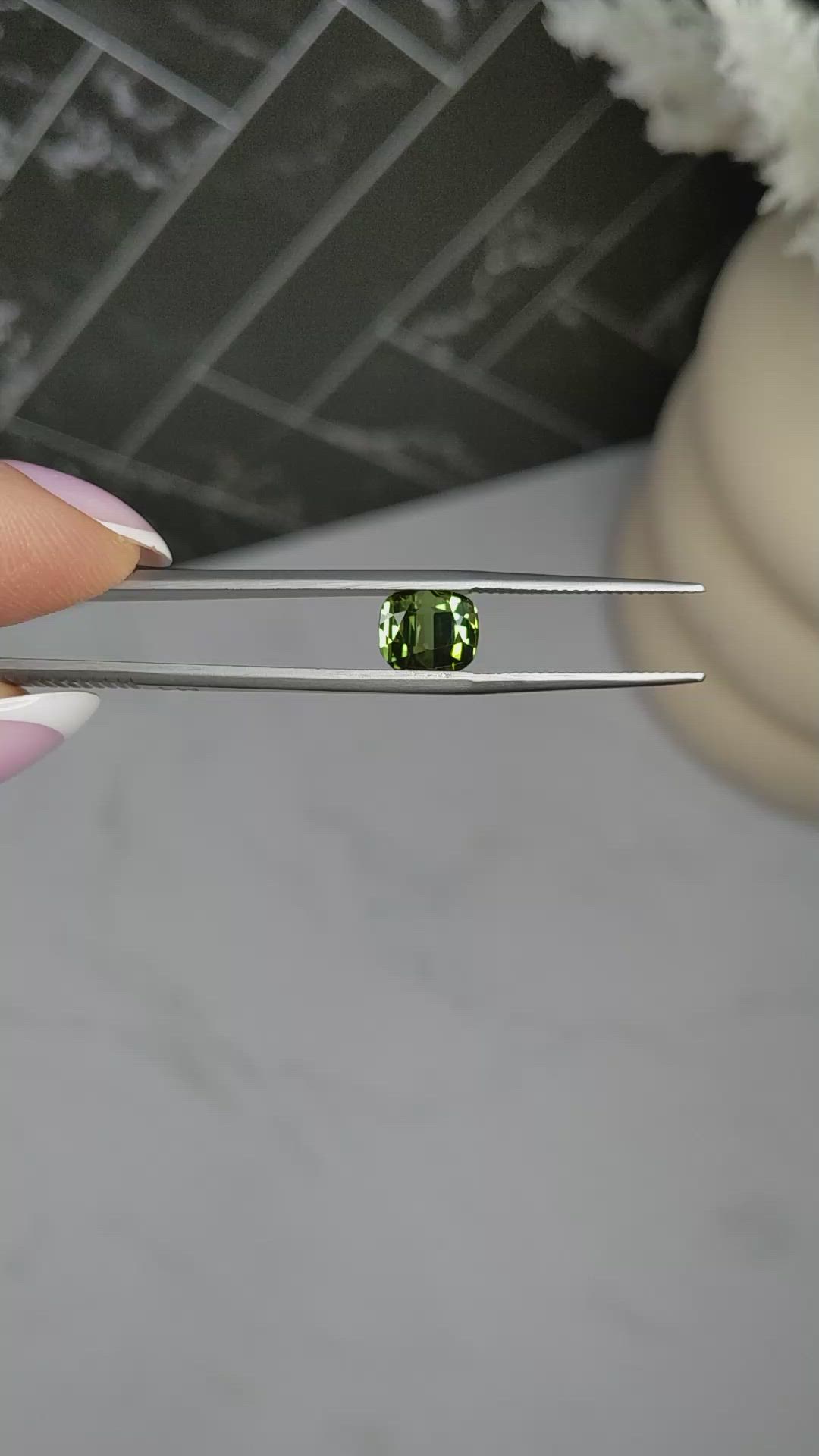 3.11 Ct. Yellowish Green Tourmaline from Africa Size Video