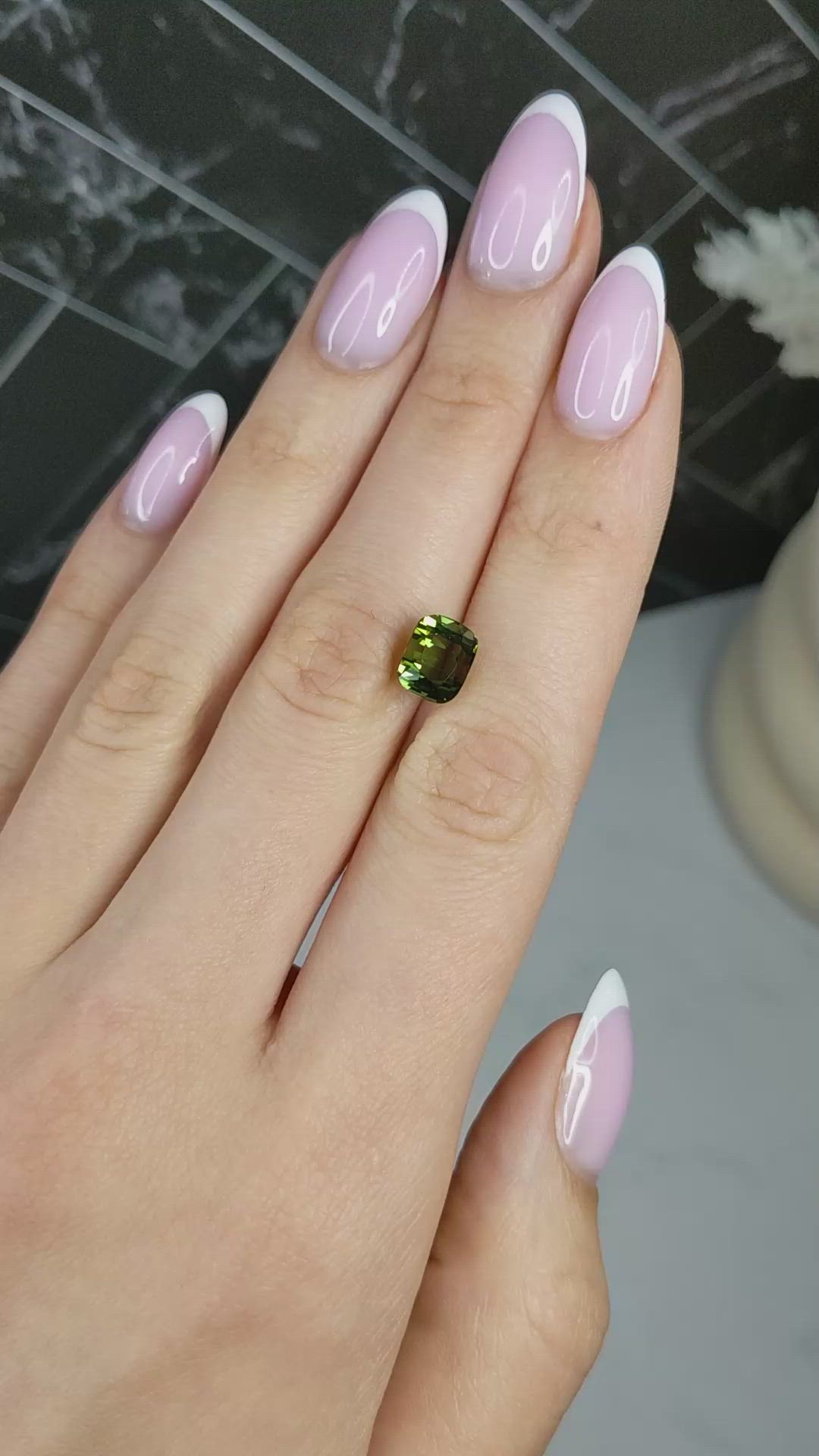3.11 Ct. Yellowish Green Tourmaline from Africa Size Video