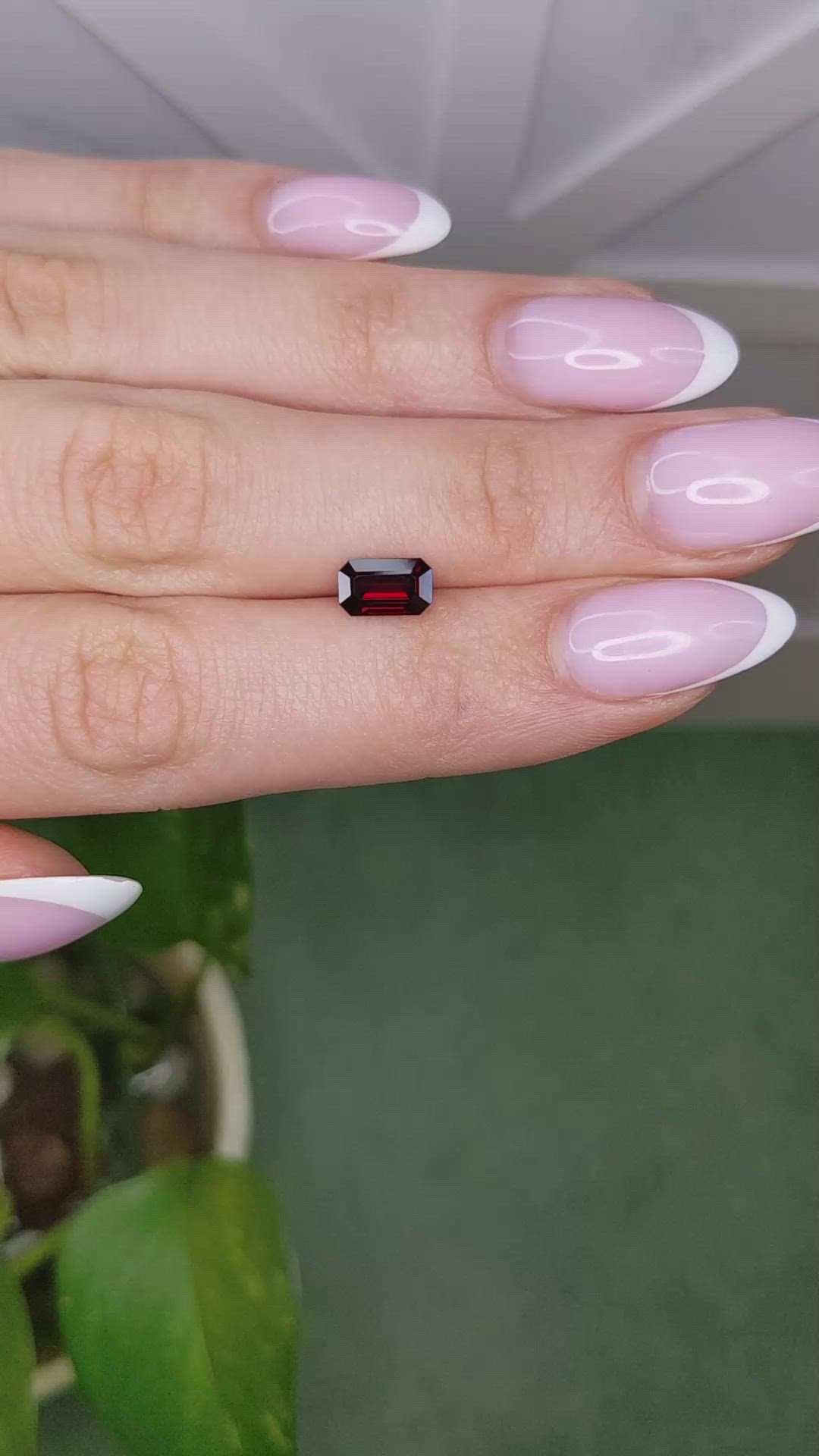 1.37 Ct. Red Spinel from Burma (Myanmar) Size Video