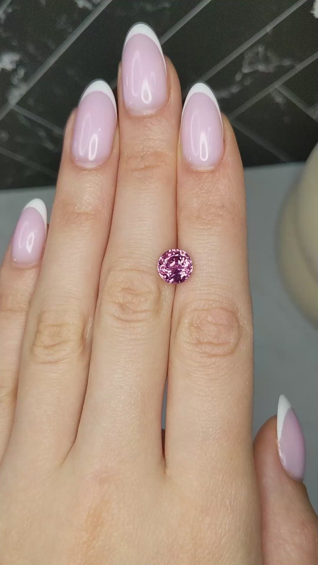 3.01 Ct. Pink Spinel from Burma (Myanmar) Size Video