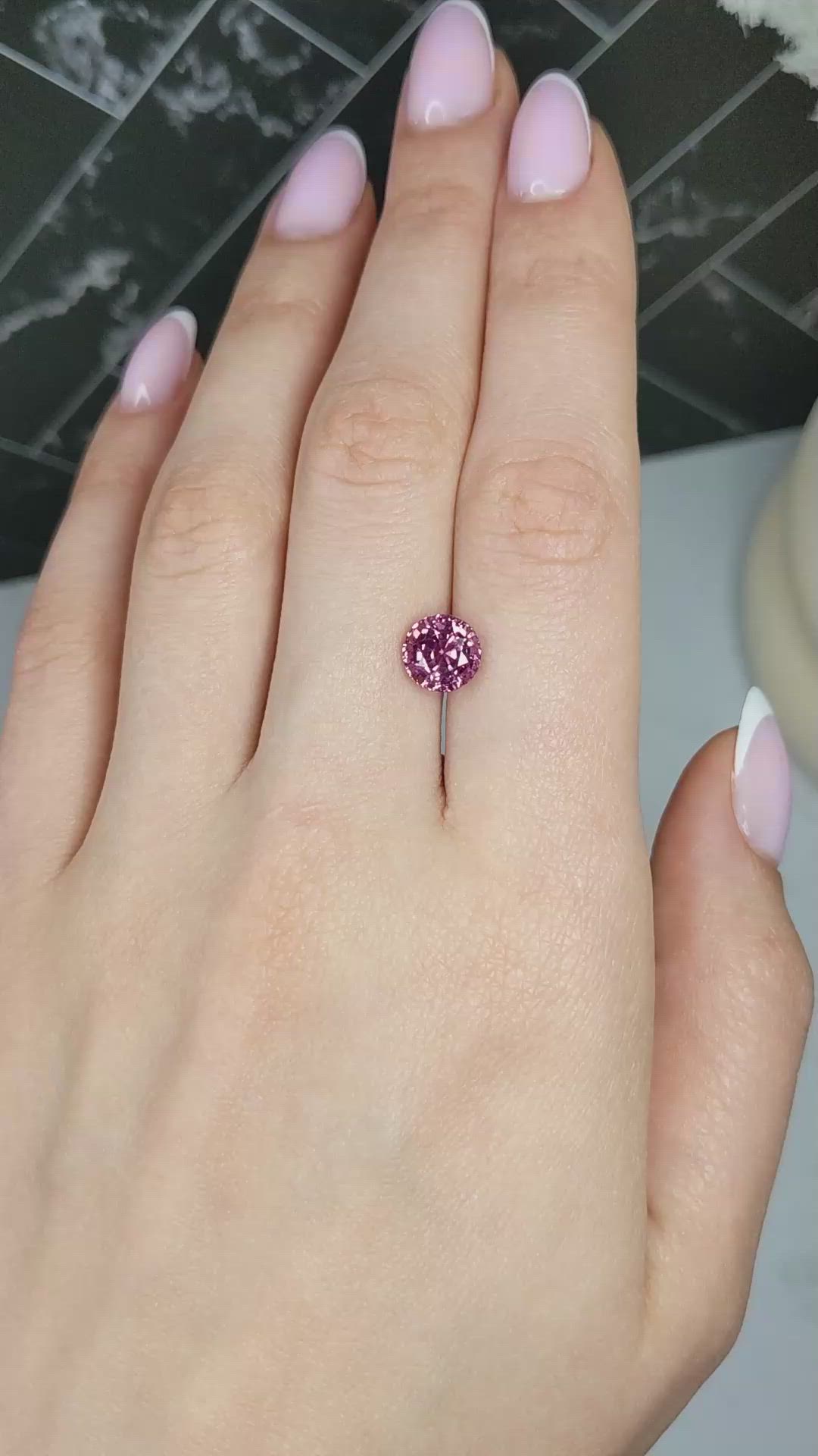 3.01 Ct. Pink Spinel from Burma (Myanmar) Size Video